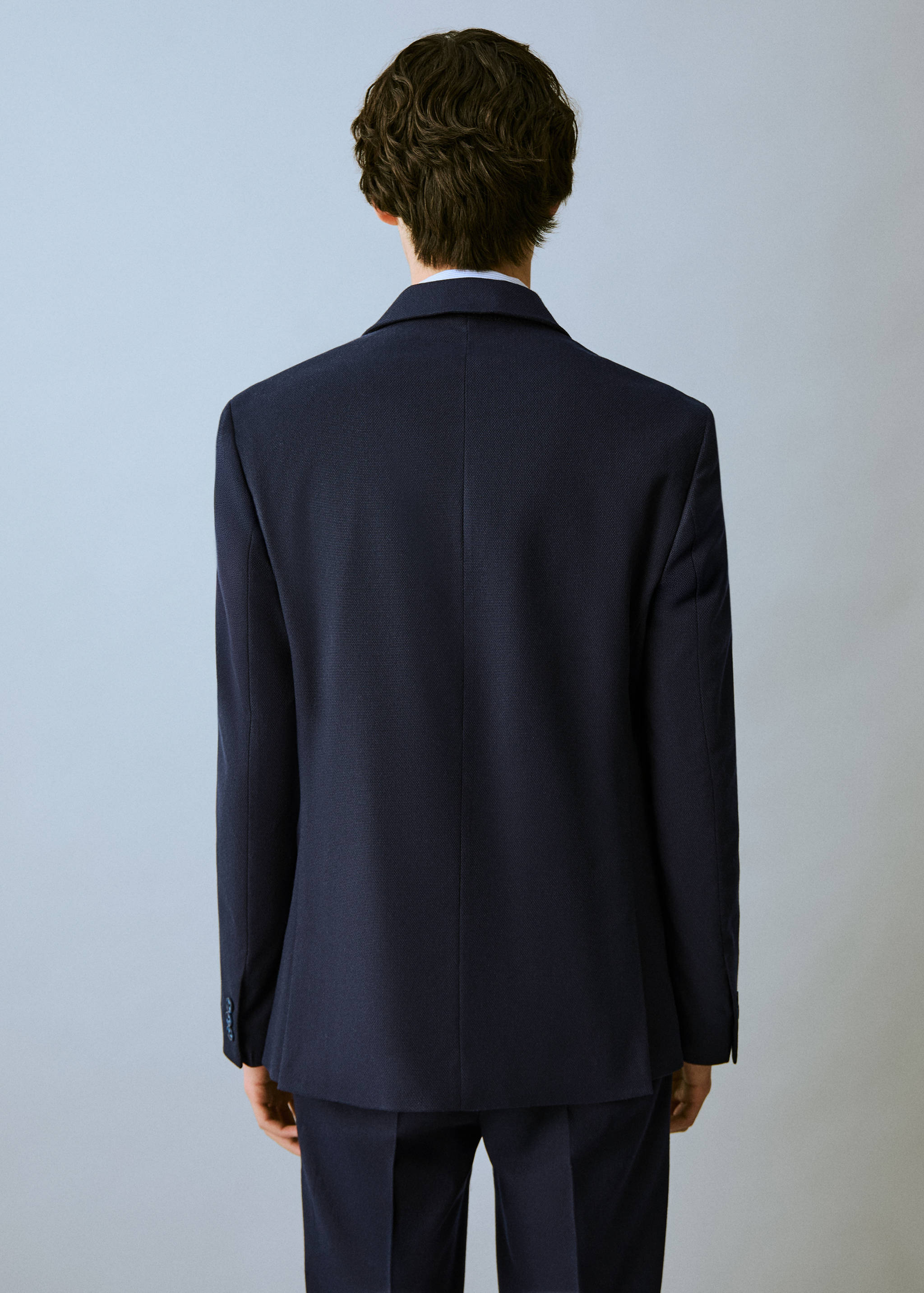 Americana slim fit piqué - Reverso del artículo