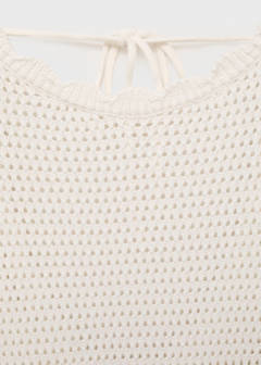 Vestido punto calado — Off White 7