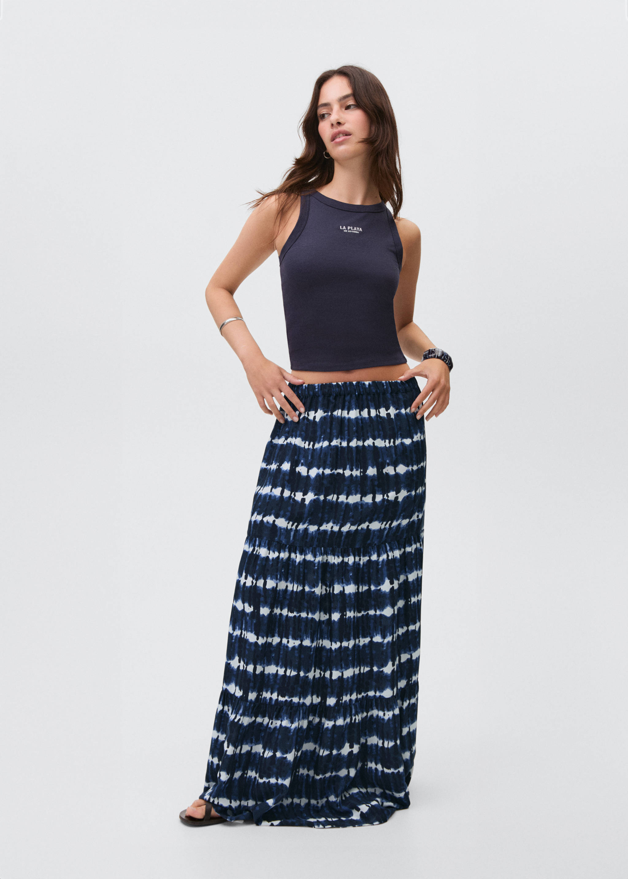 Jupe longue tie and dye - Plan général