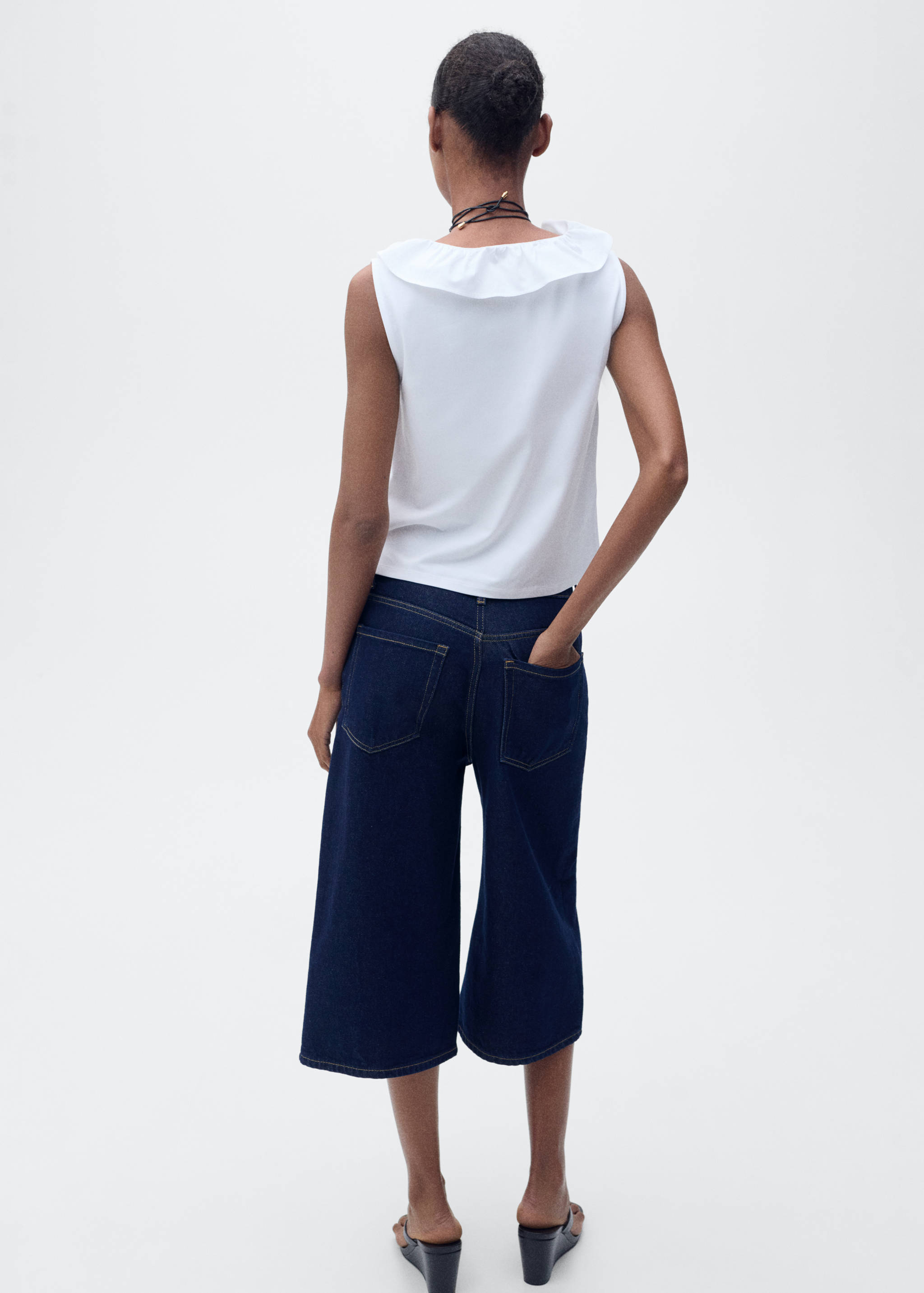 Katoenen top met ruche - Achterkant van het artikel
