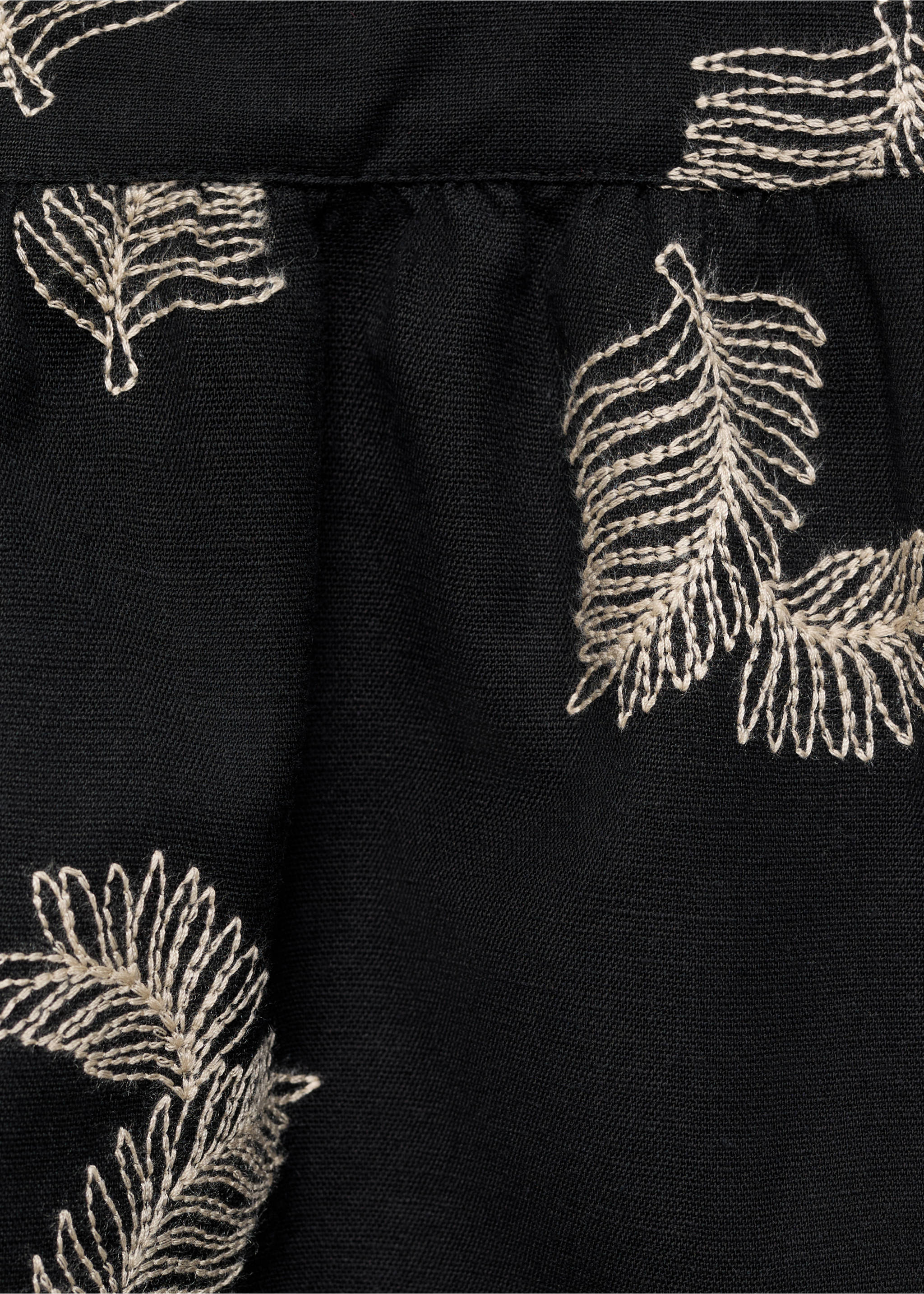 Blusa detalles bordados - Detalle del artículo 0, Negro. Ref: 87068269-00.