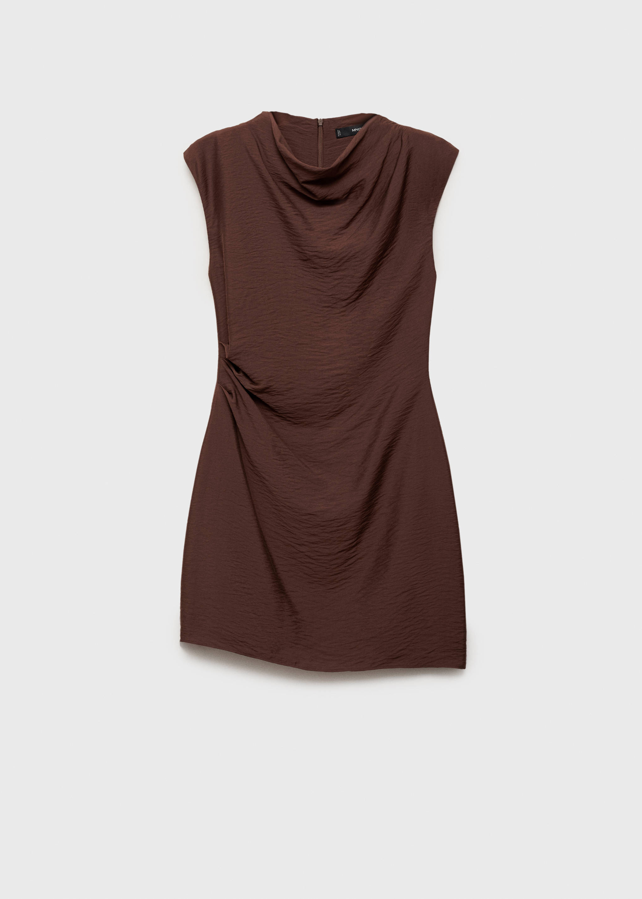 Draped textured dress - Article without model