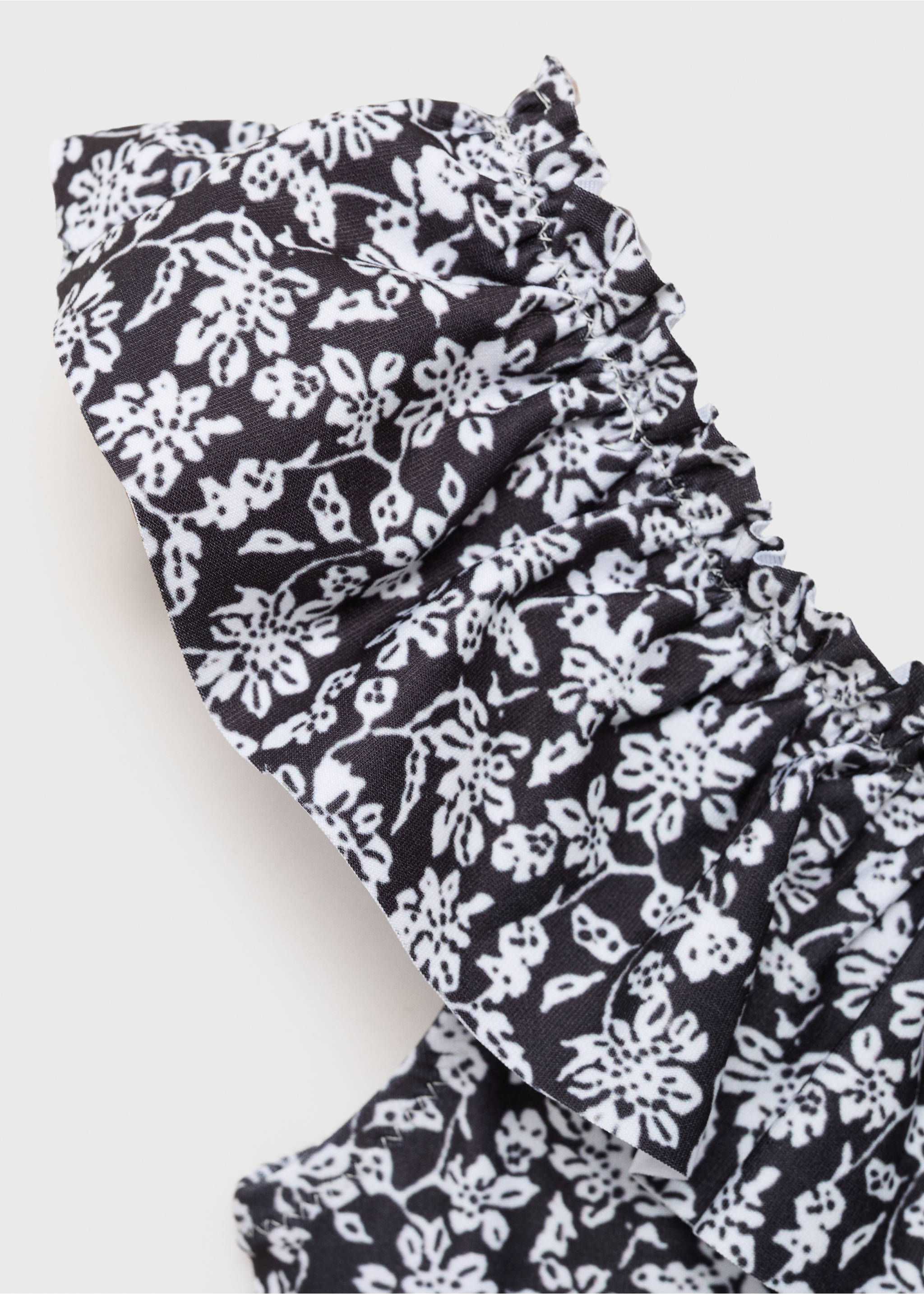 Bañador estampado floral - Detalle del artículo 8, Negro. Ref: 87068273-00.
