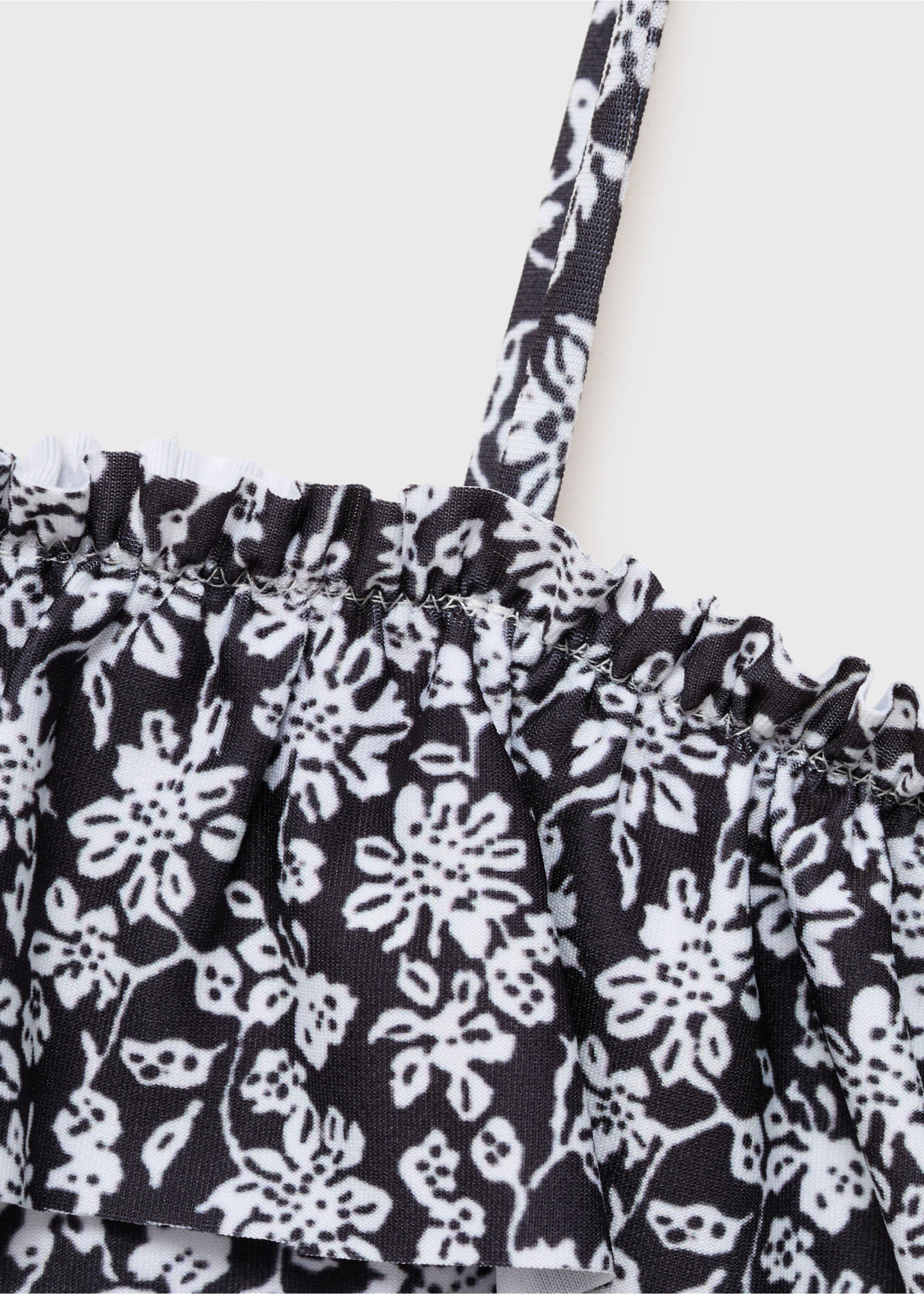 Bañador estampado floral - Detalle del artículo 0, Negro. Ref: 87068273-00.