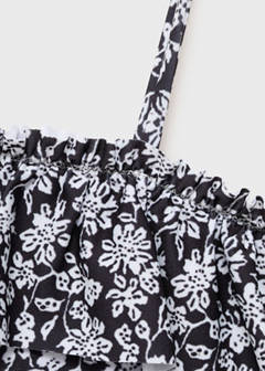 Floral print swimsuit — Black 4