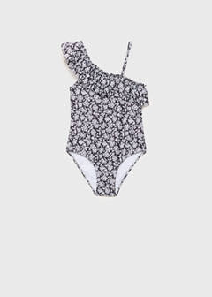 Floral print swimsuit — Black 1