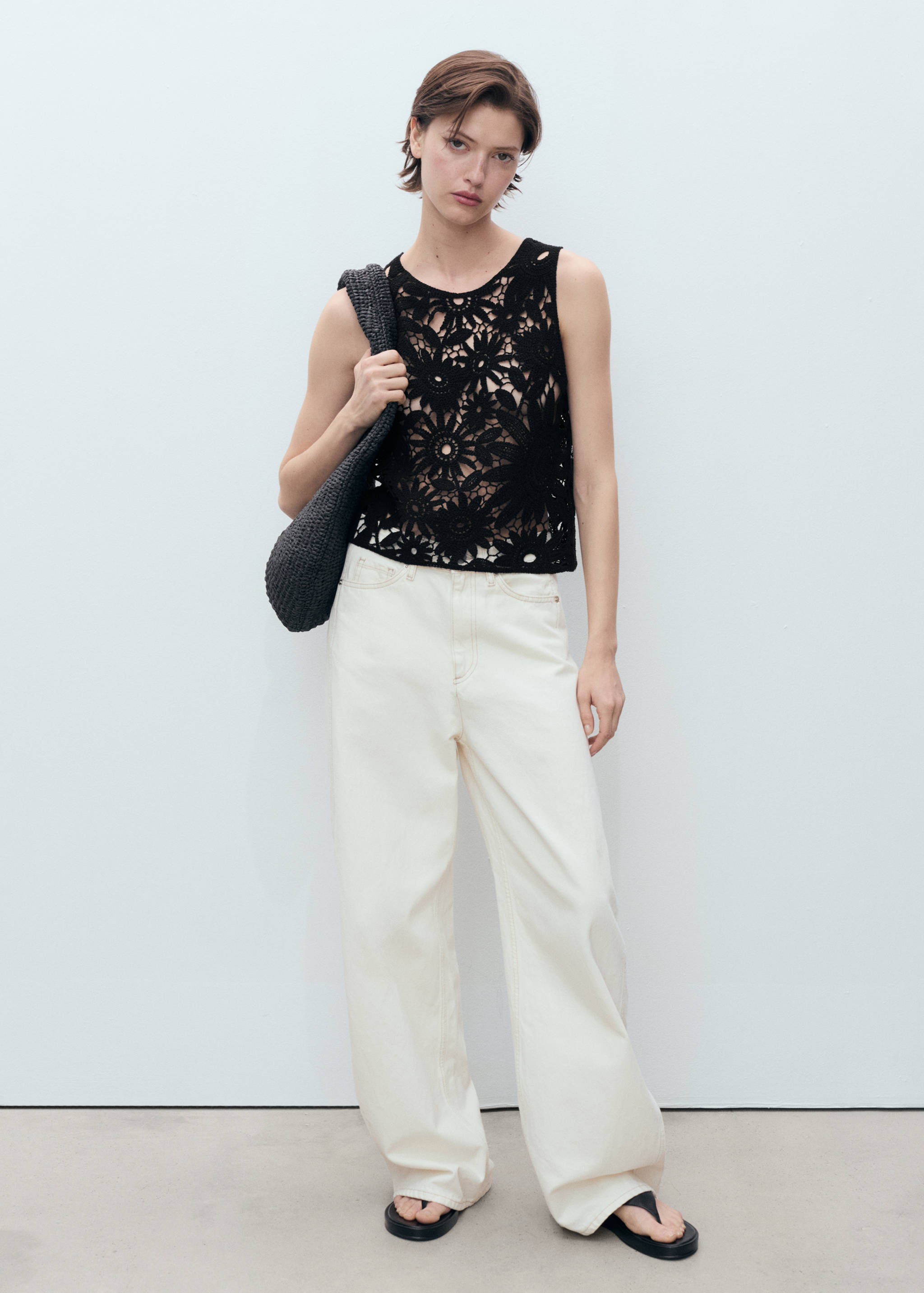 Crochet knitted top - General plane