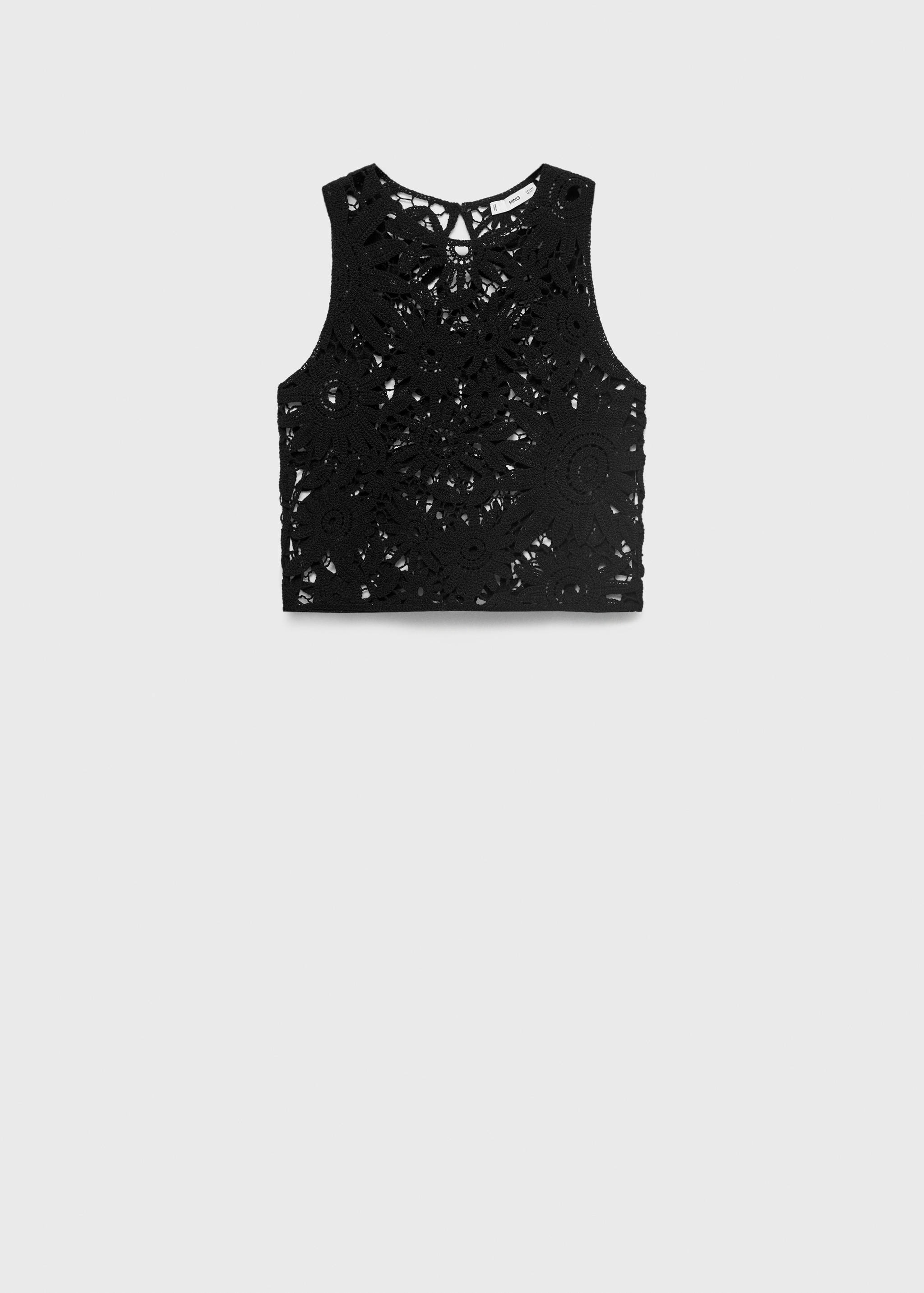 Crochet knitted top - Article without model