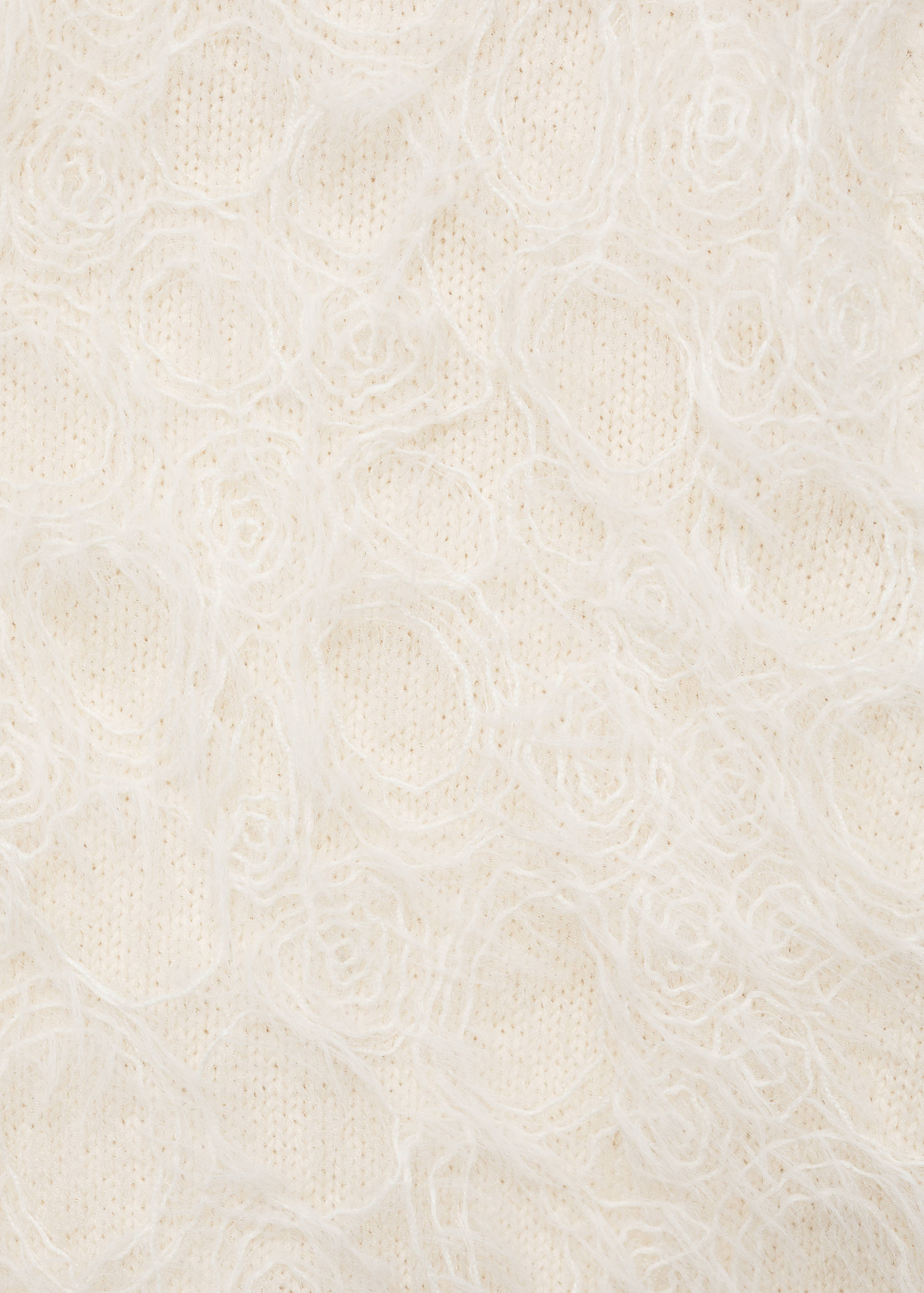 针织短款开襟毛衣 - null