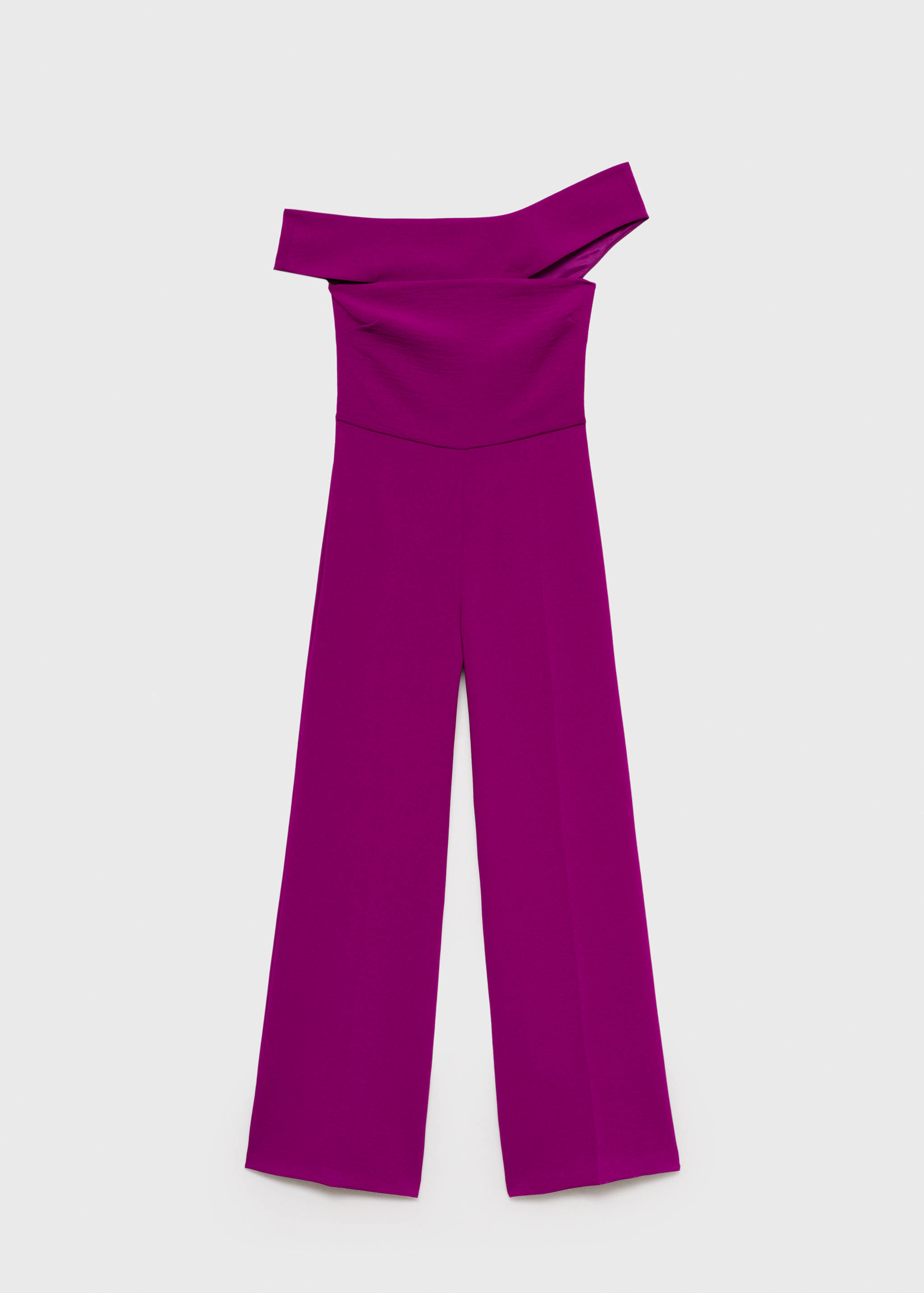 Long jumpsuit with asymmetrical neck - Article without model