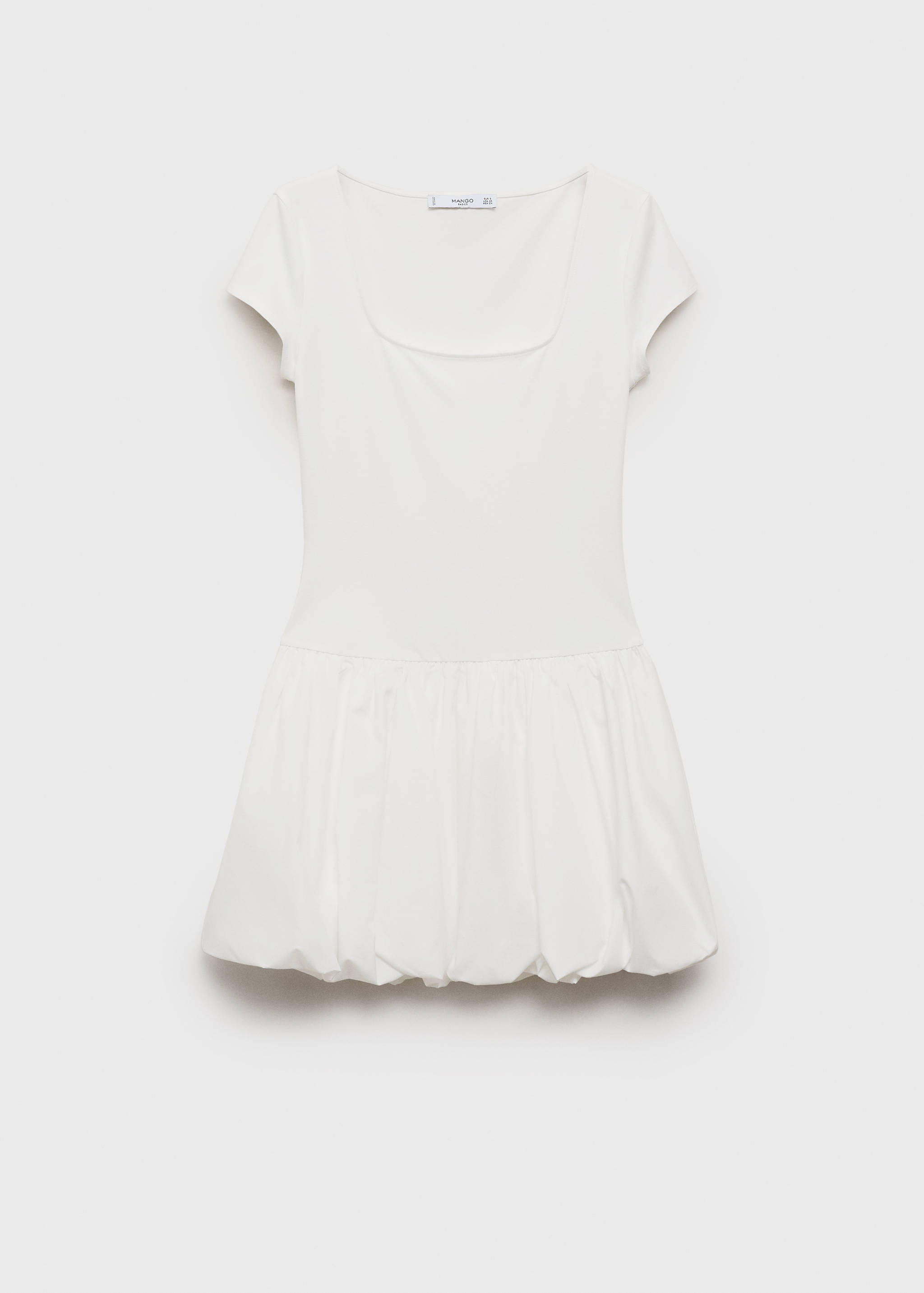 Vestido combinado bajo abullonado - Artículo sin modelo