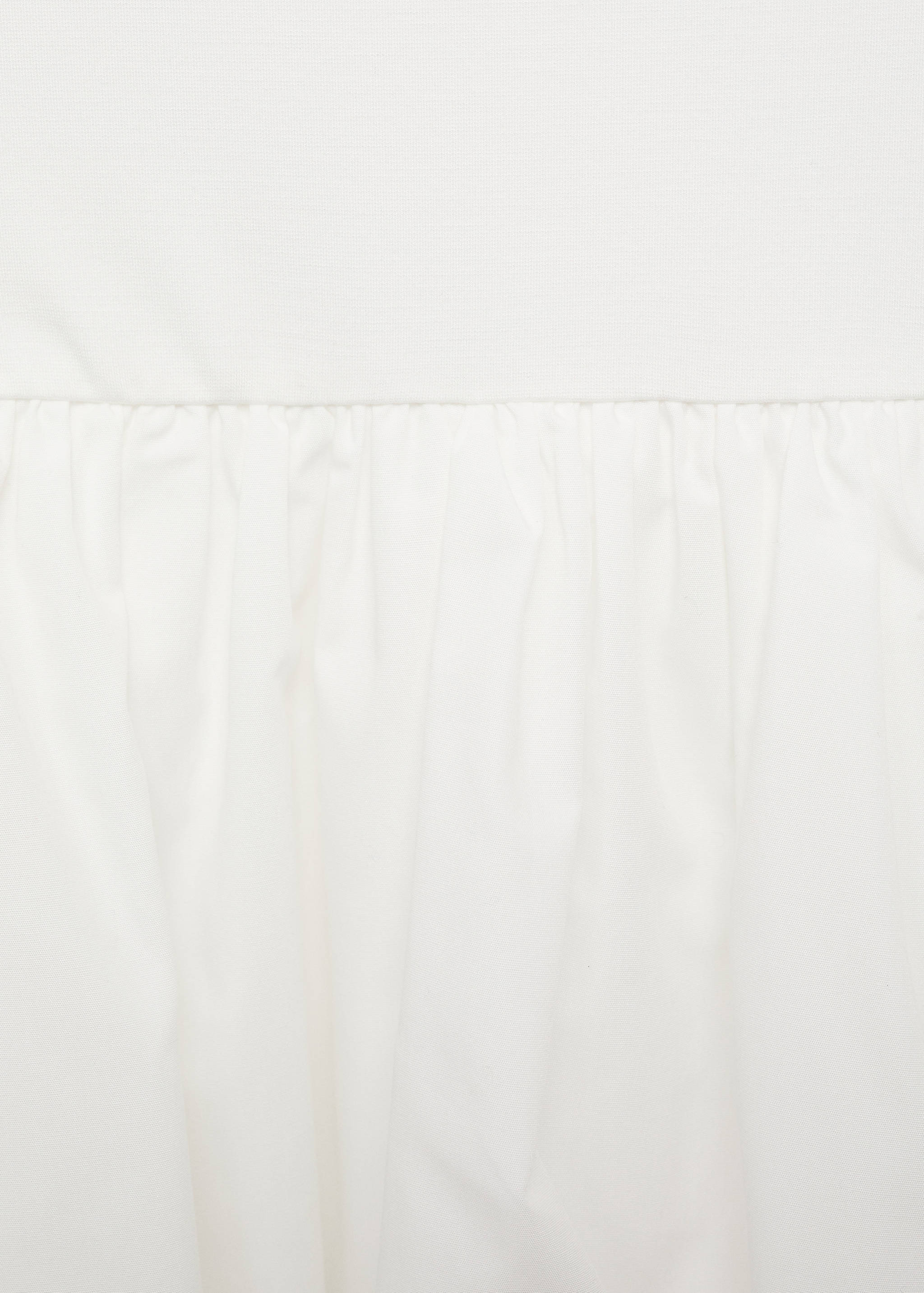 Vestido combinado bajo abullonado - Detalle del artículo 0