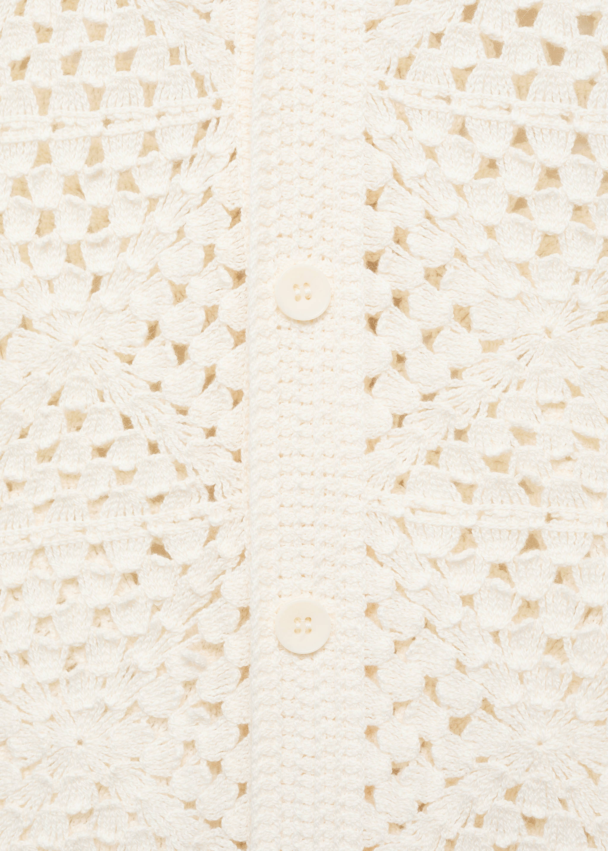 Bowling shirt with crochet structure - Details of the article 0