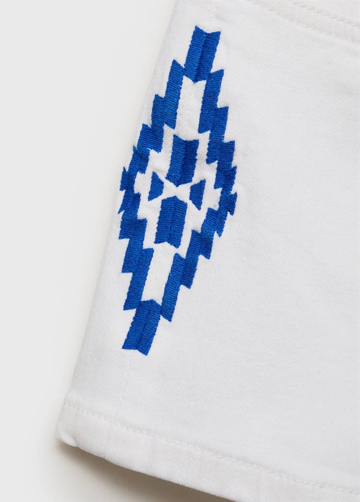 Shorts with embroidered detail — Off White