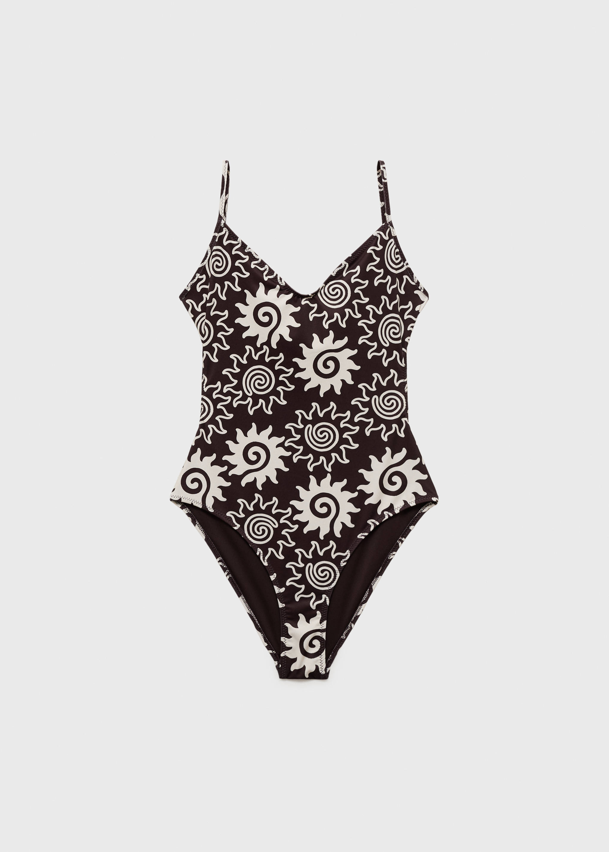 Купальник с принтом - Изделие без модели