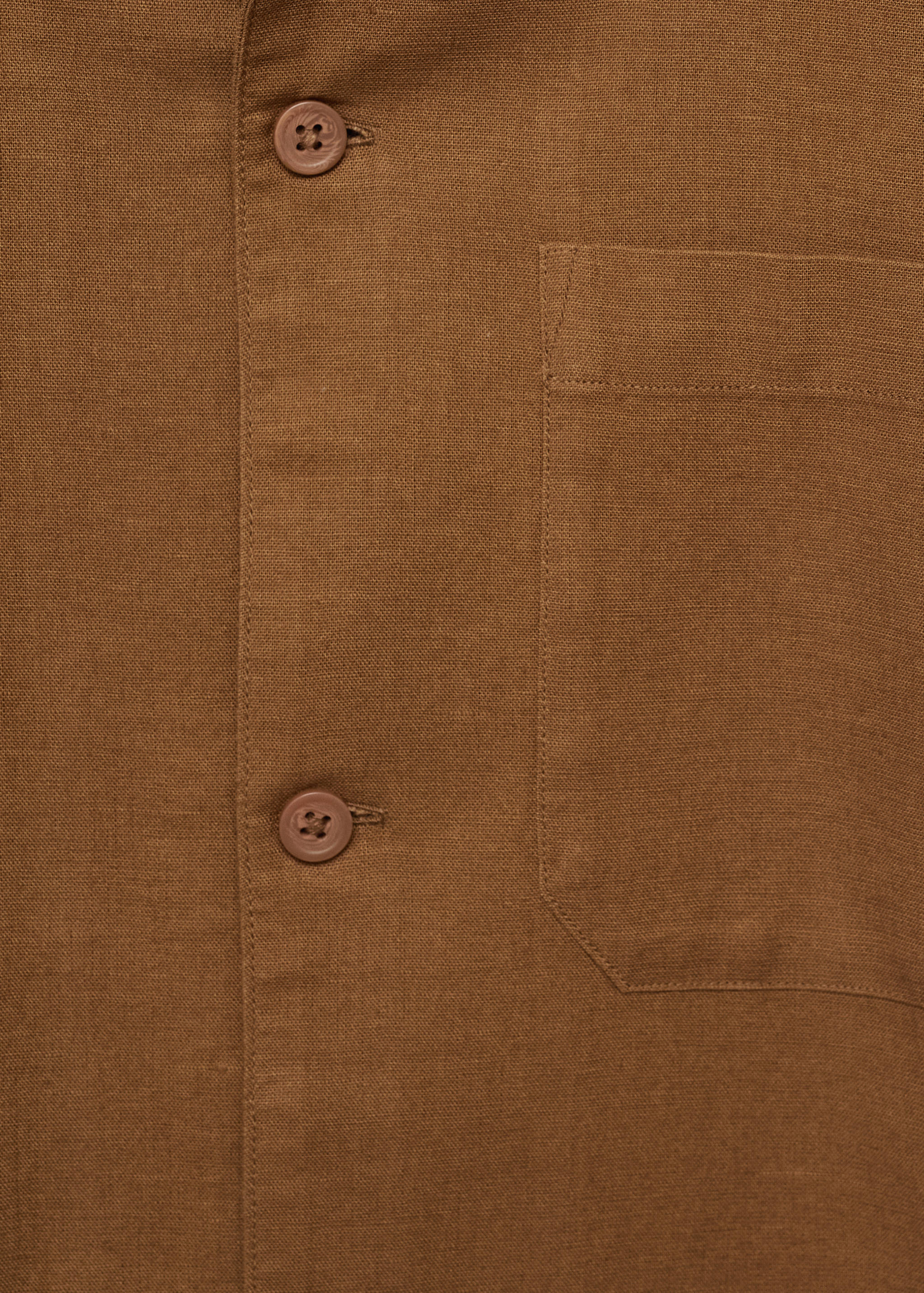 Camicia lino collo bowling tasche - Dettaglio dell'articolo 0