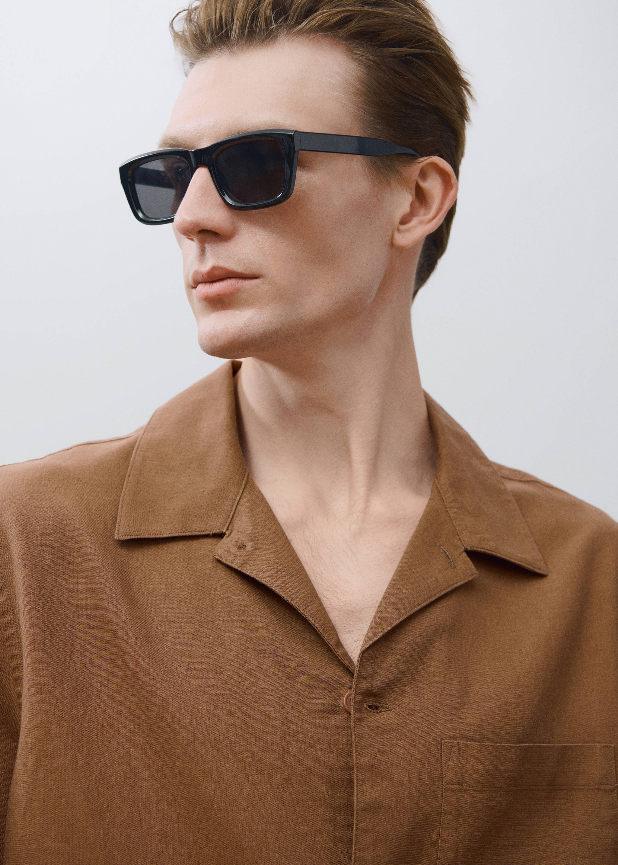 Camicia lino collo bowling tasche - Dettaglio dell'articolo 5