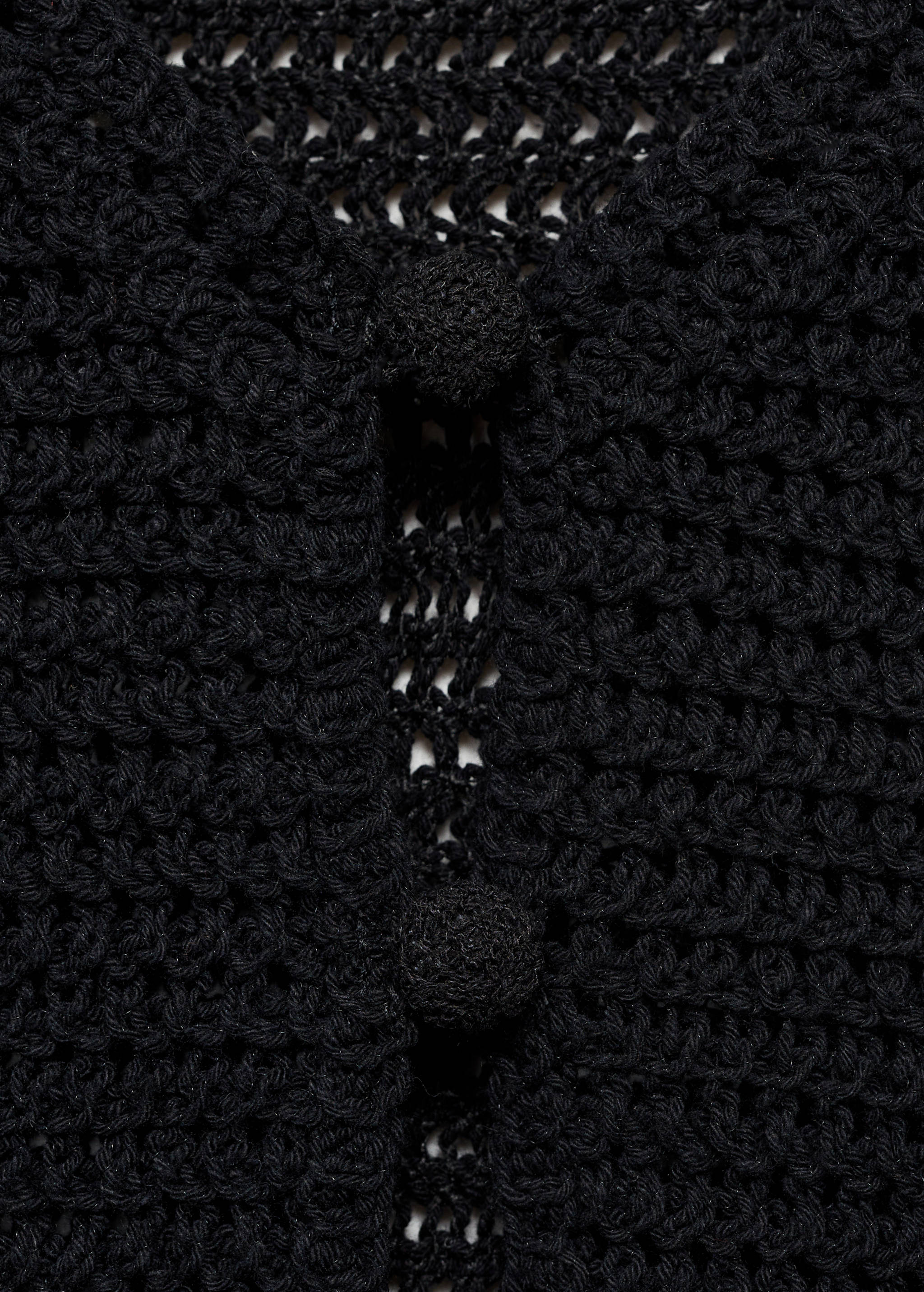 Circular-print crochet waistcoat - Details of the article 0