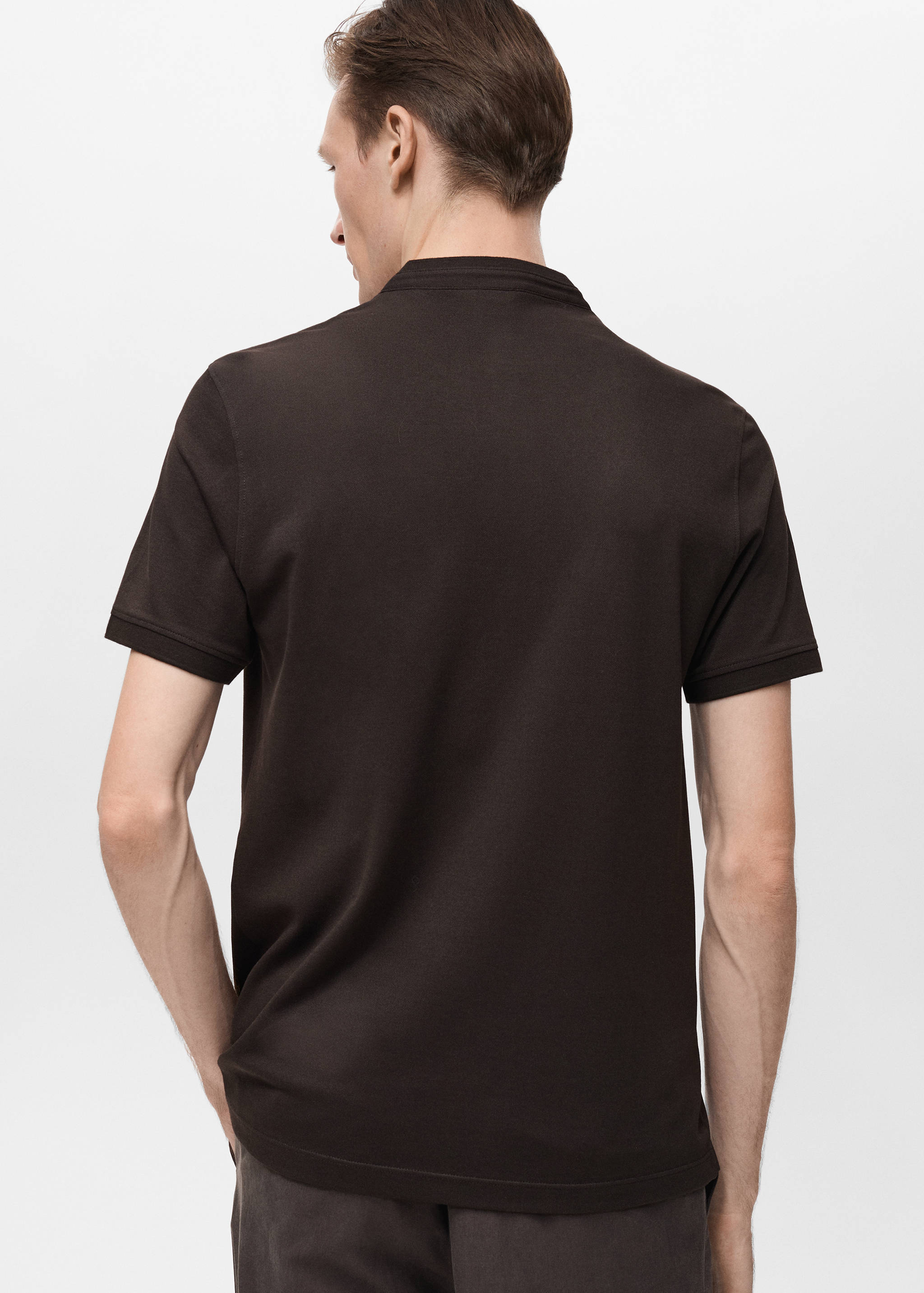 Polo algodón cuello mao - Reverso del artículo