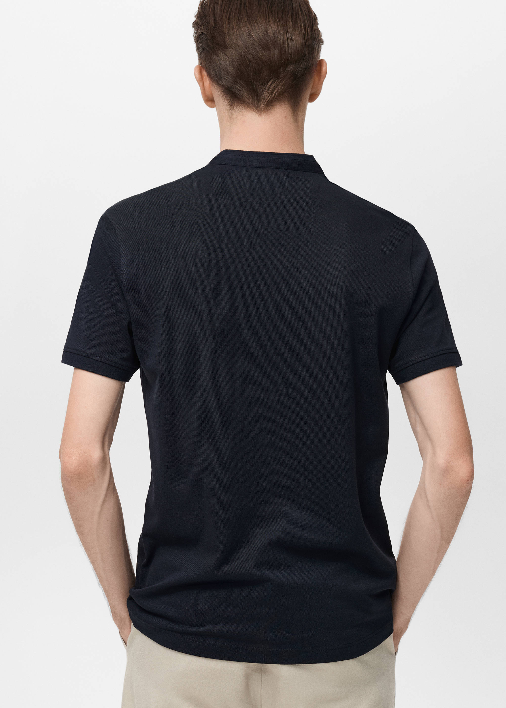 Polo algodón cuello mao - Reverso del artículo