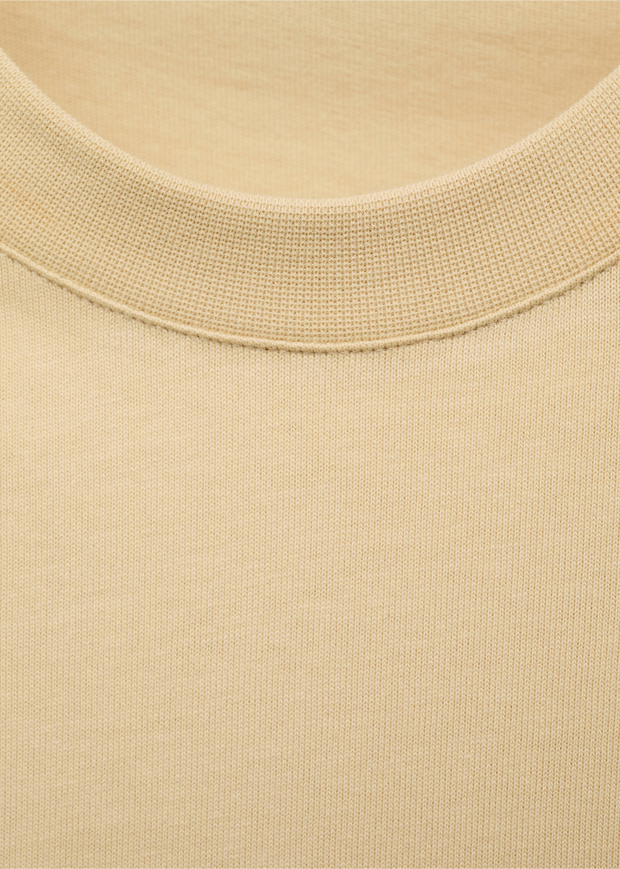 Katoenen relaxed-fit T-shirt - Detail van het artikel 0, Vanille. Ref: 87069218-00.