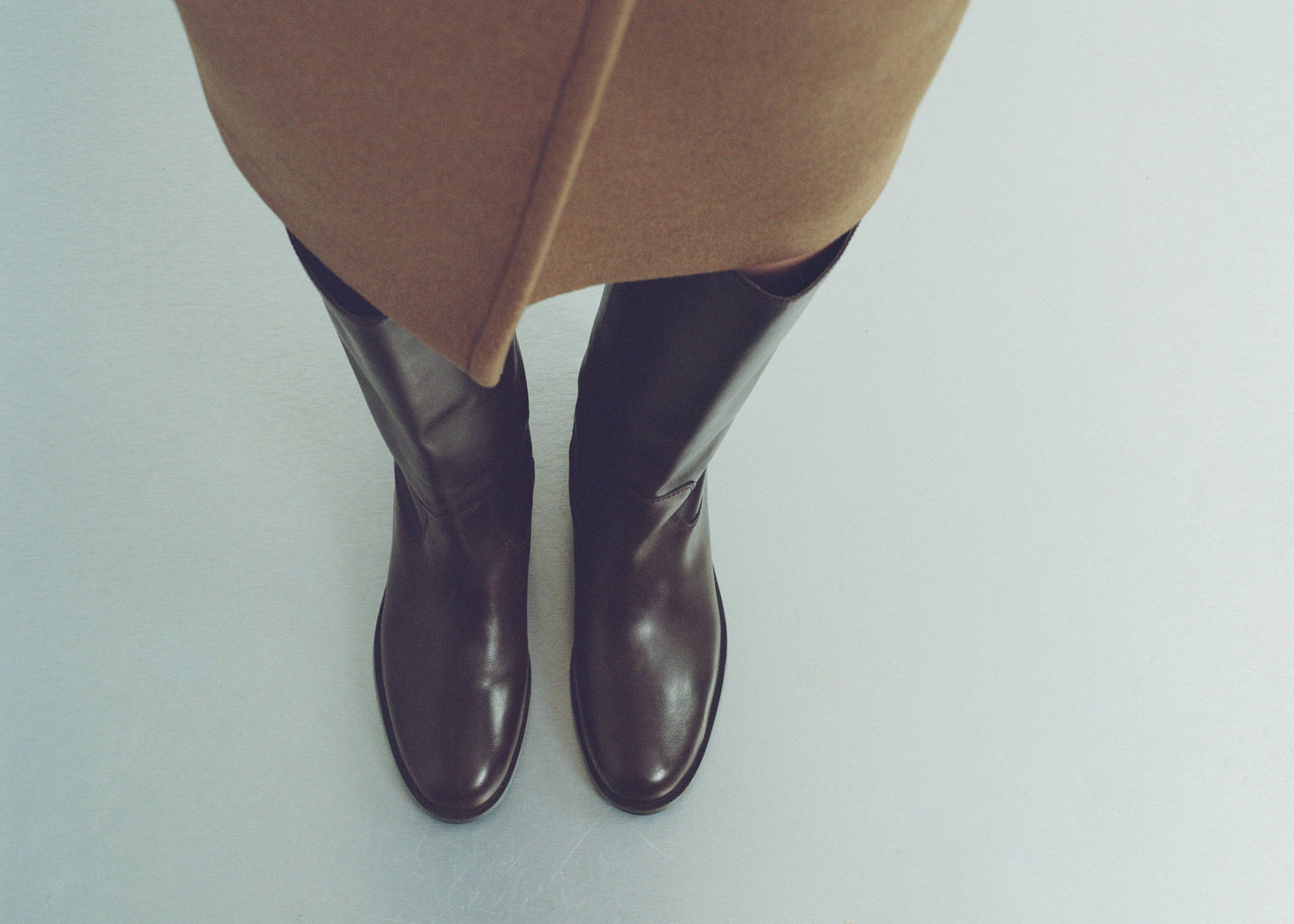 Leather high boots - Panoramic plane