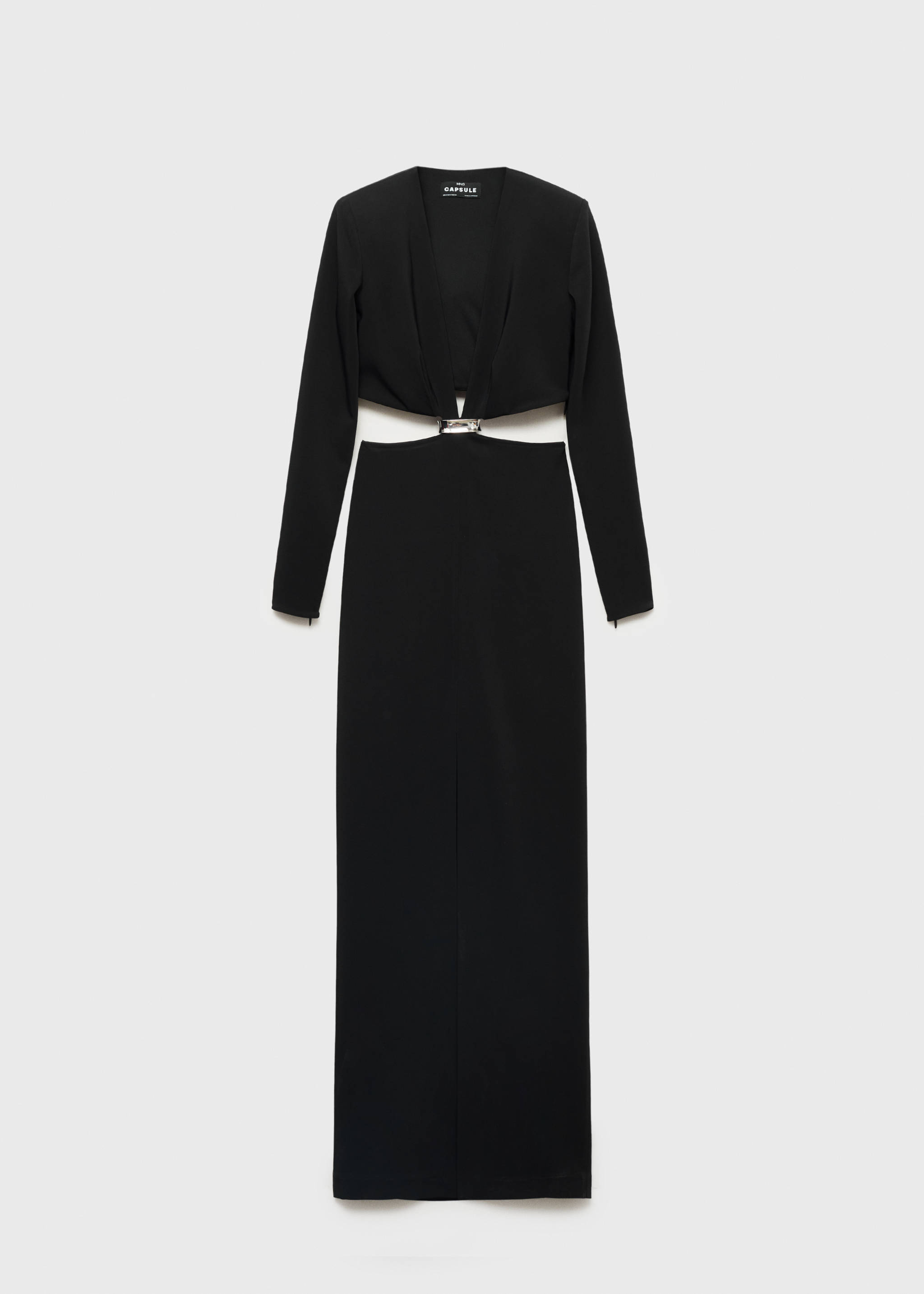 Dress with side slits and metallic detail - Article without model