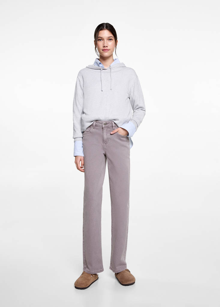 MANGO TEEN - Jean straight fit lilas - L - Fille Teen