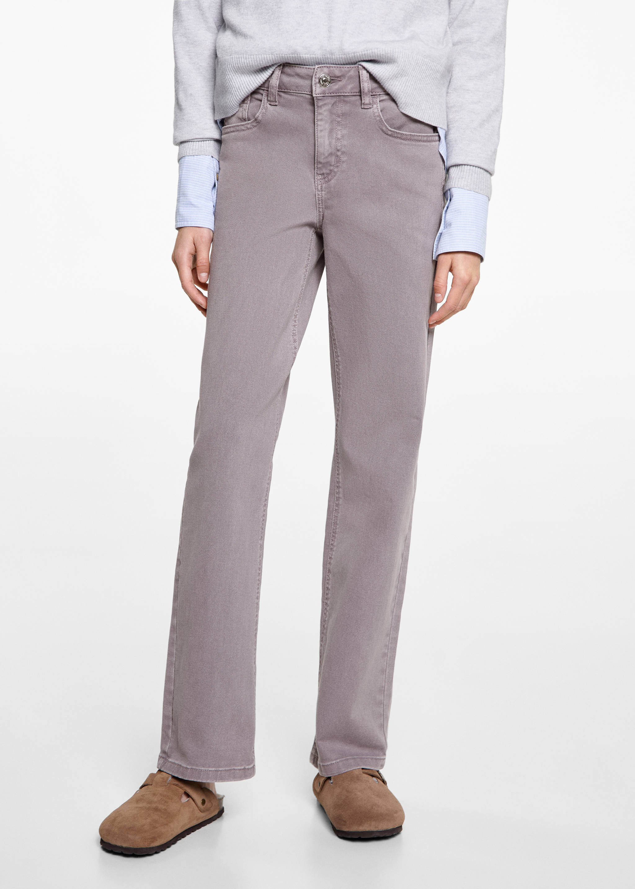 Jeans straight fit - Plano medio