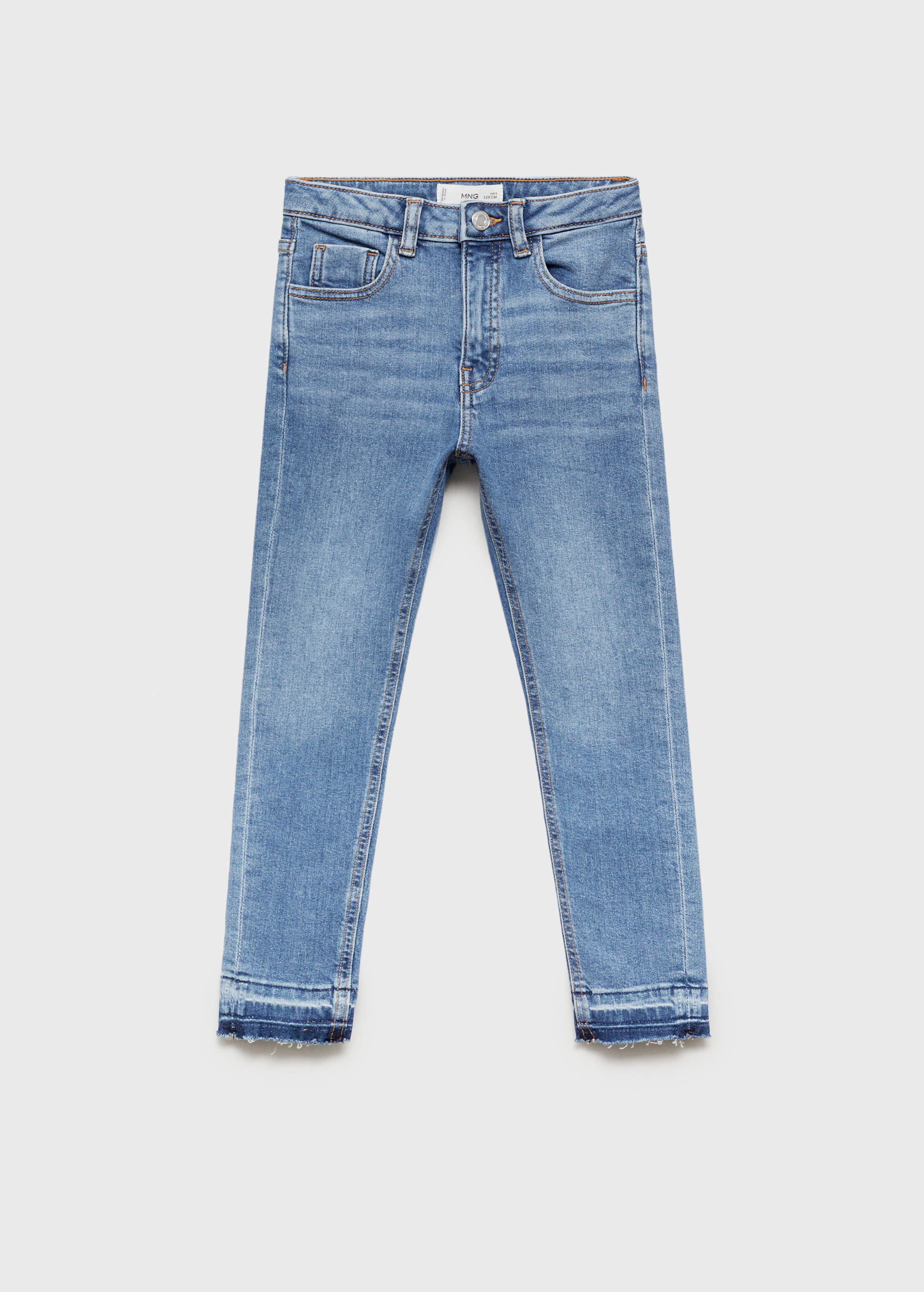 Jean skinny revers effilochés - Article sans modèle