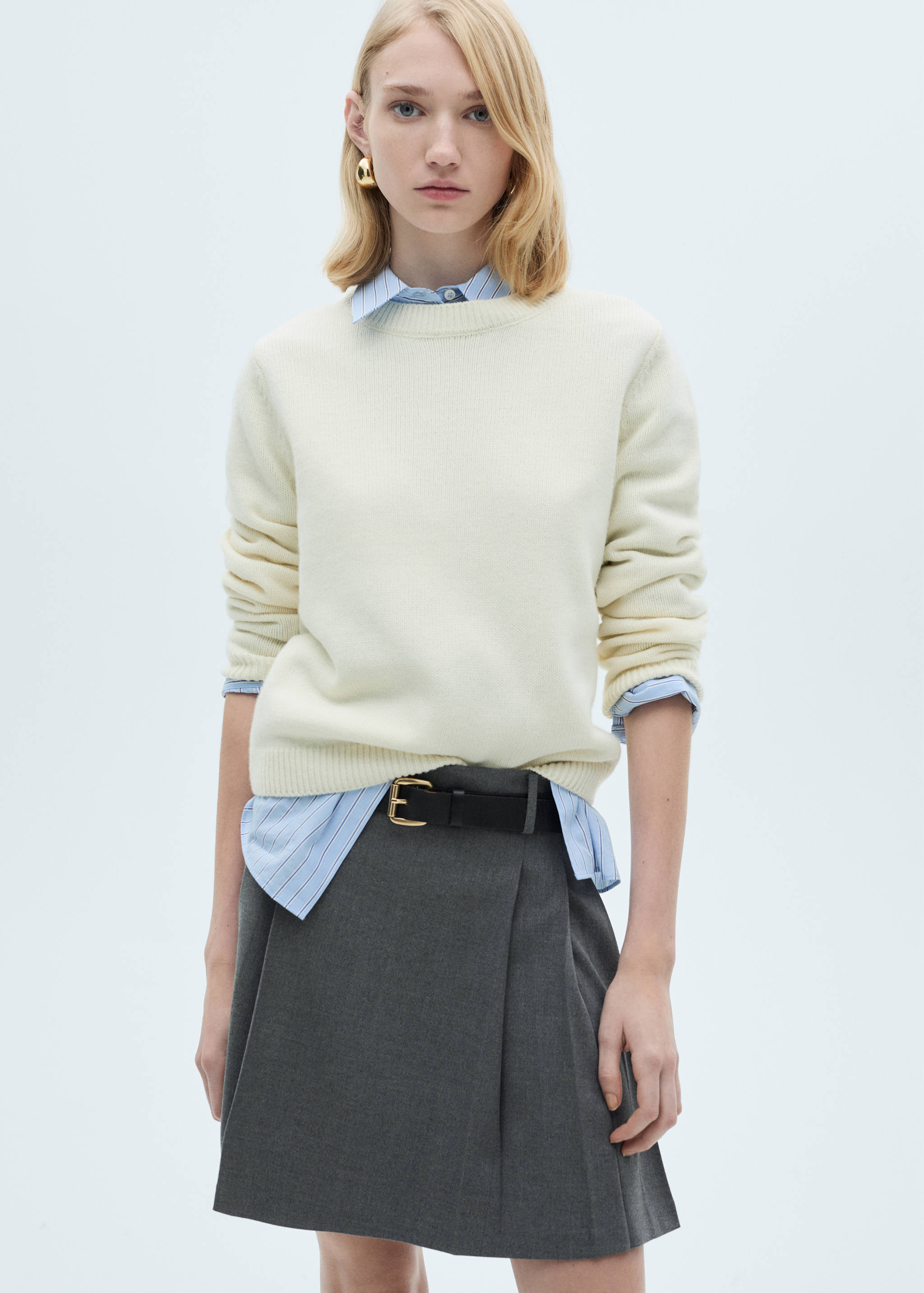 Pleated mini-skirt - Details of the article 1