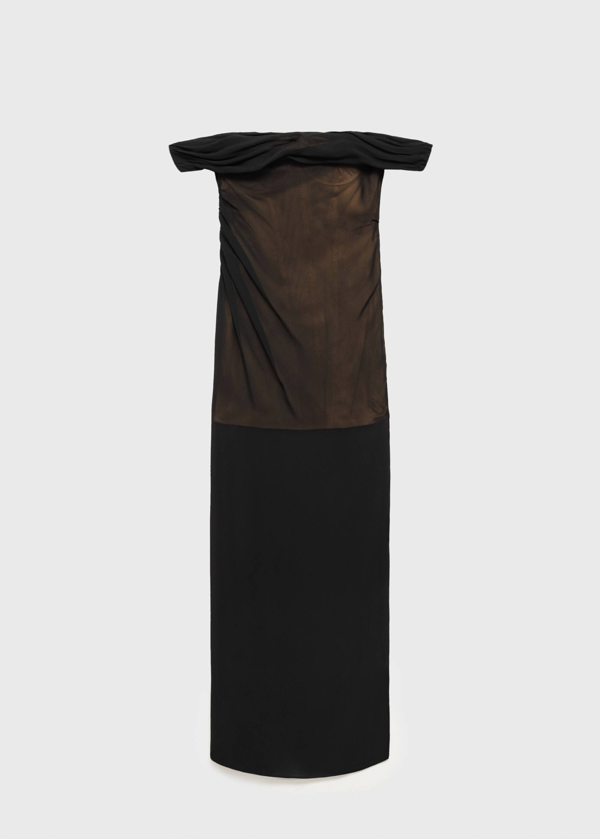 Off-the-shoulder corset tulle dress - Article without model