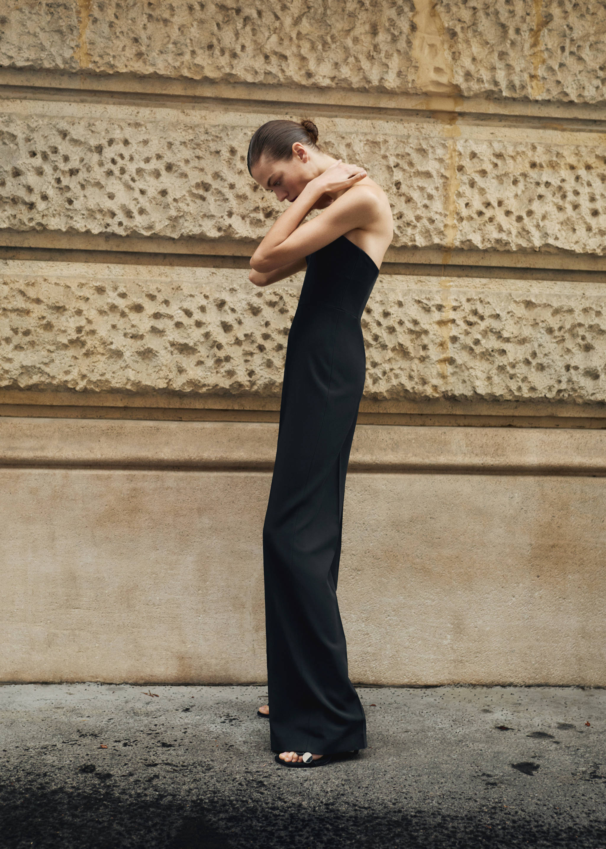 Structured sweetheart neckline jumpsuit - Details of the article 1