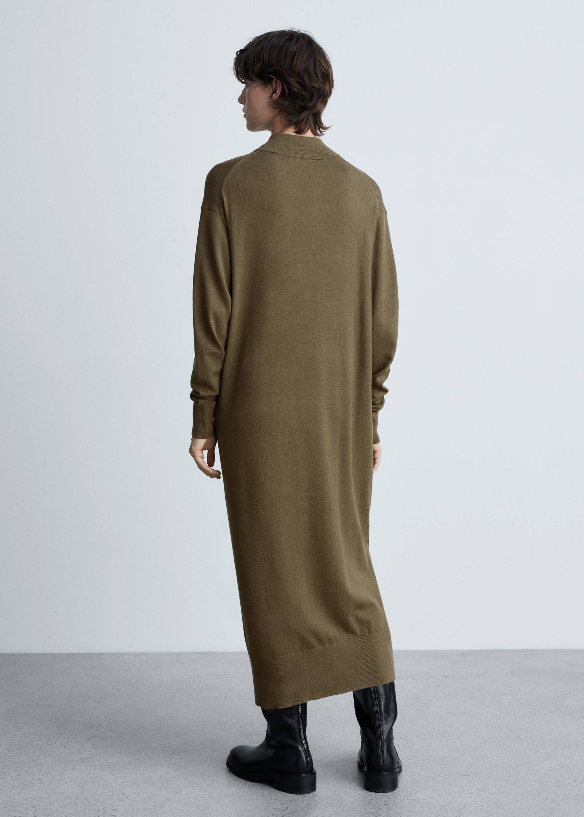 Robe maille col montant - Verso de l’article