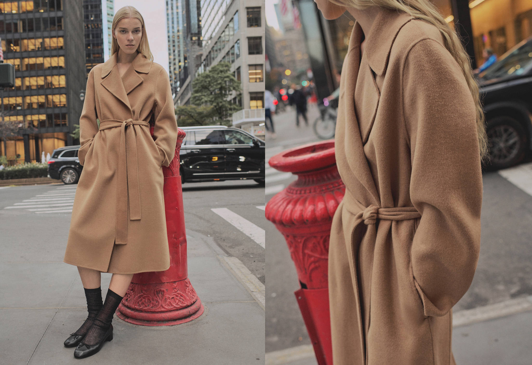Belt handmade coat - Panoramic plane