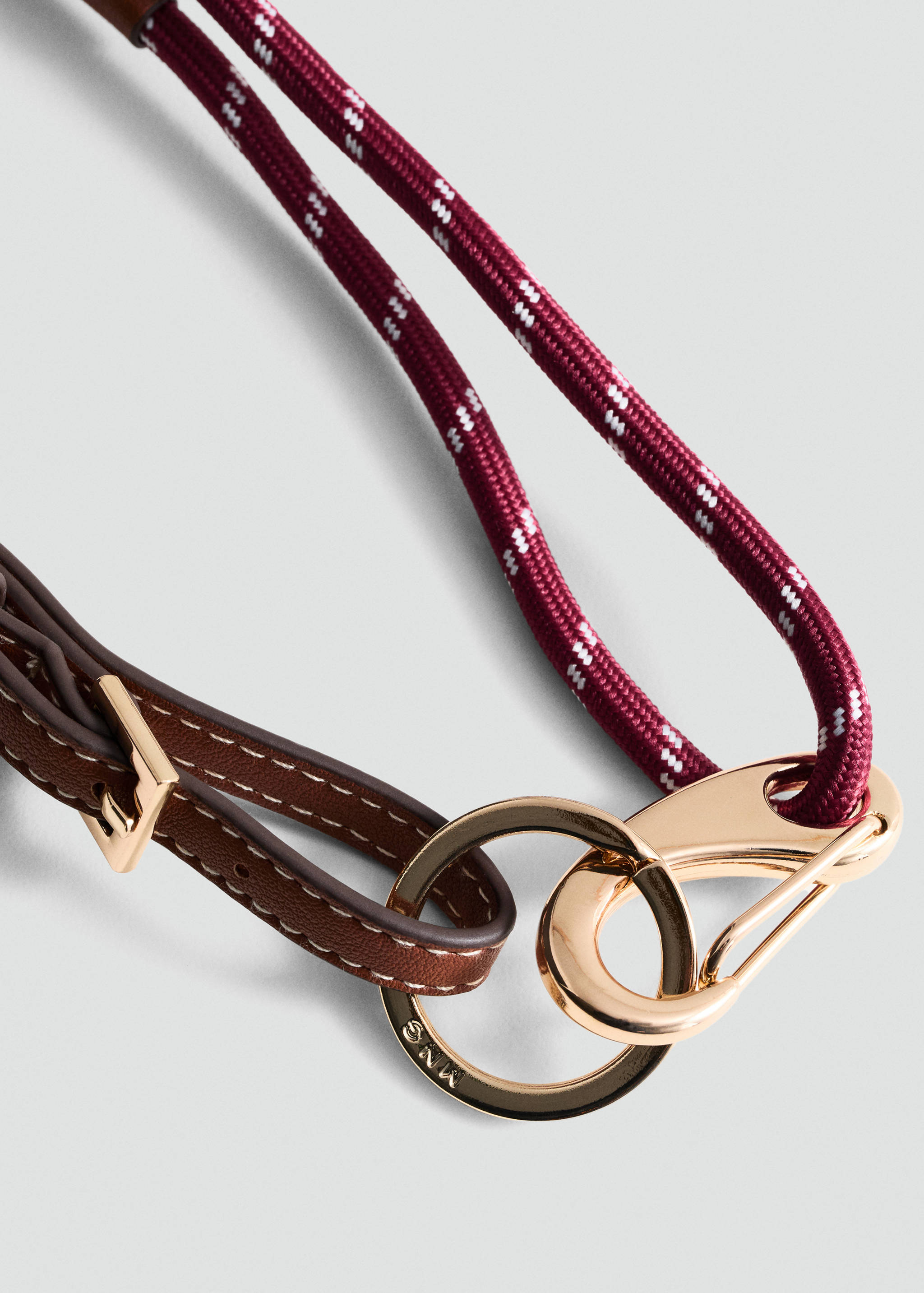 Carabiner keyring with combination - Medium plane