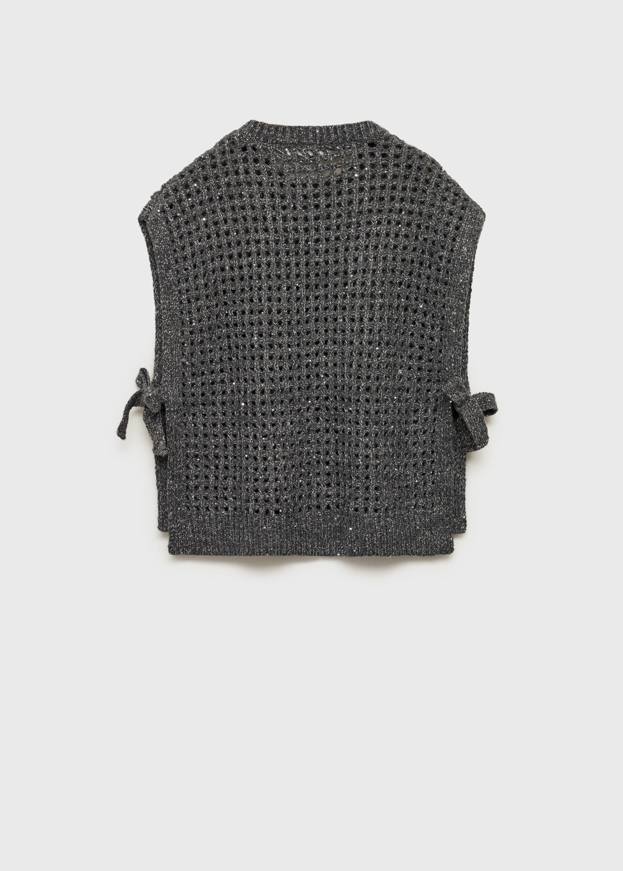 Lochstrickpullunder aus Lurex - Rückseite des Artikels