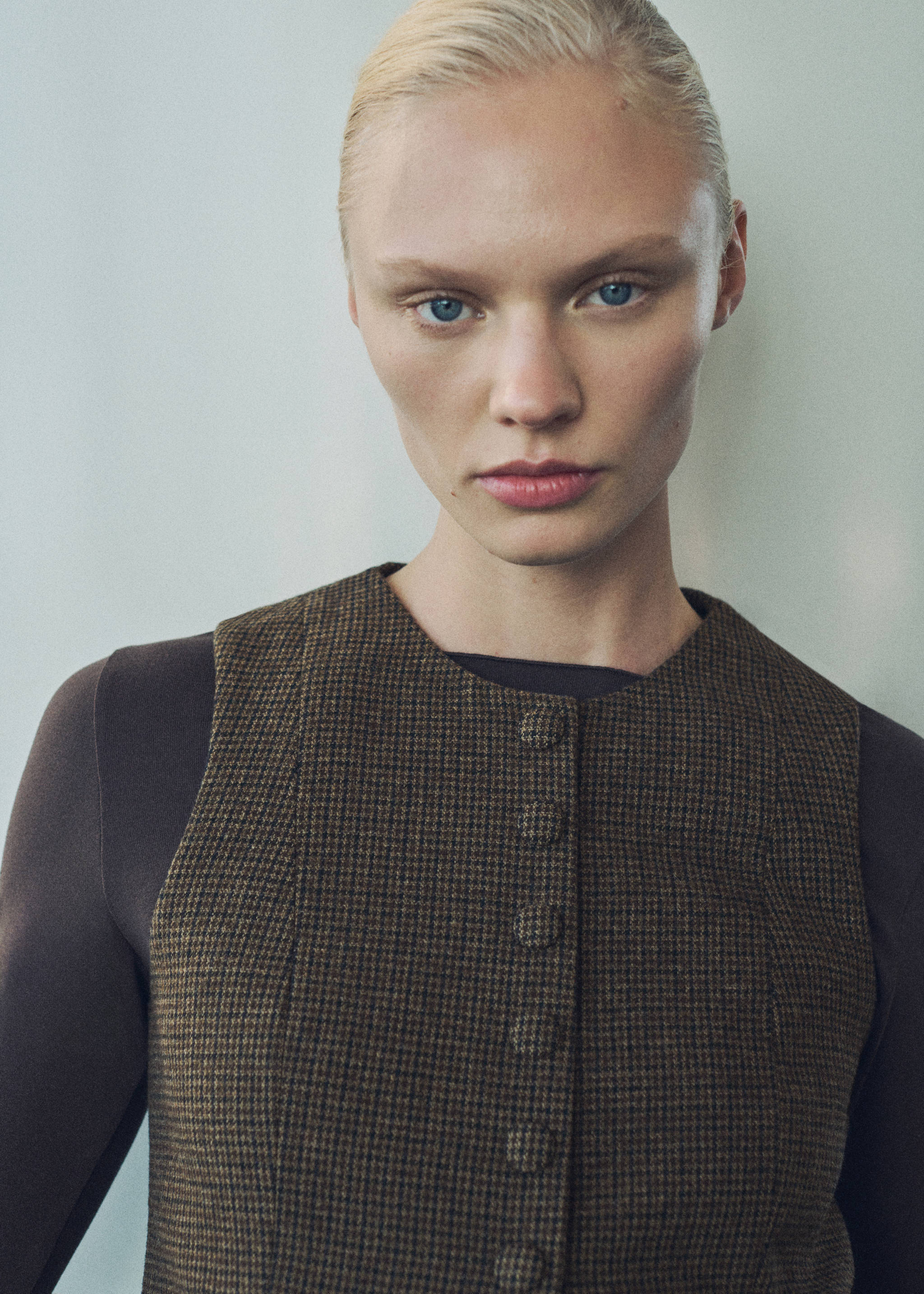 Gilet laine micro pied-de-poule - Détail de l'article 6