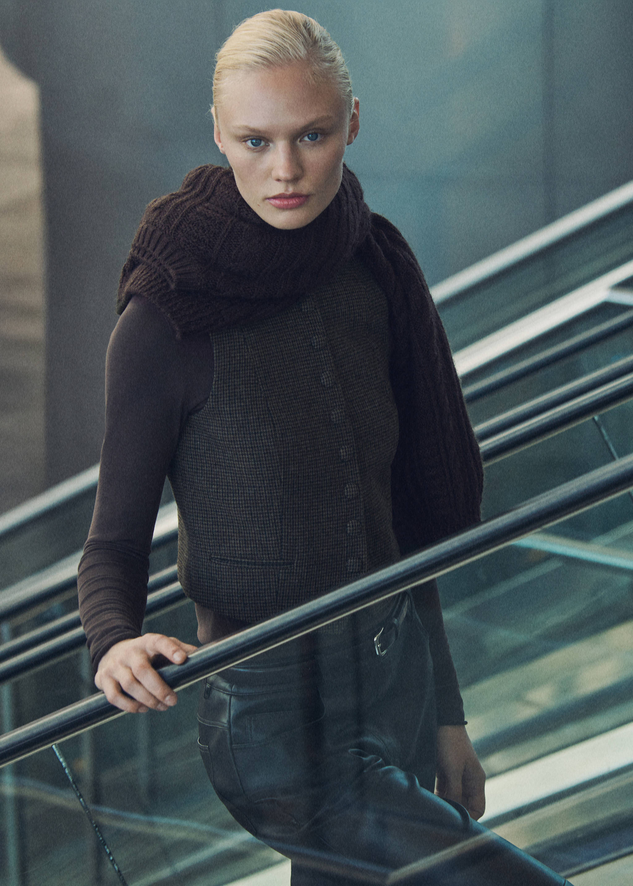 Gilet laine micro pied-de-poule - Détail de l'article 7