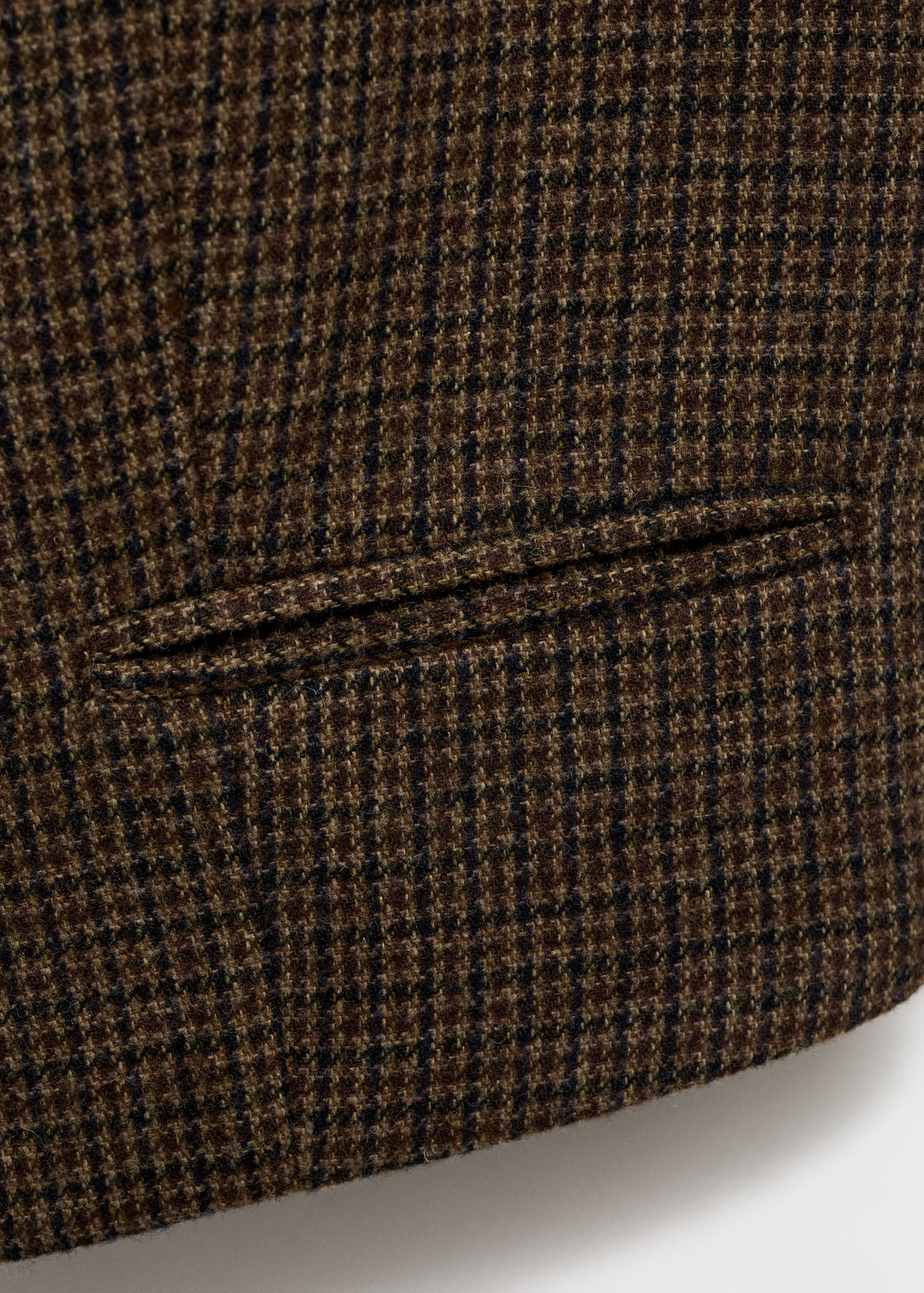 Gilet laine micro pied-de-poule - Détail de l'article 0