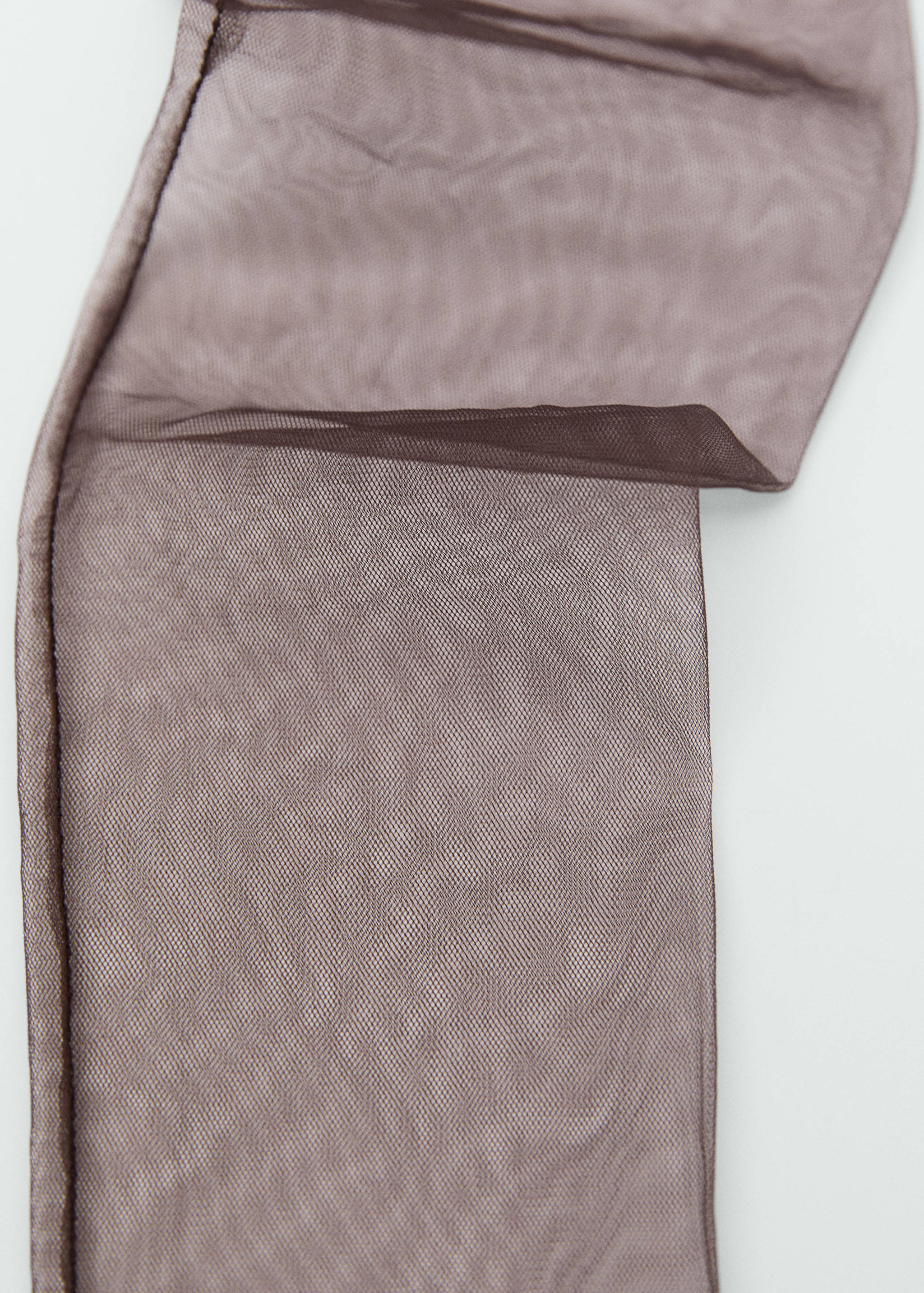 Guantes largos tejido tul - Plano medio