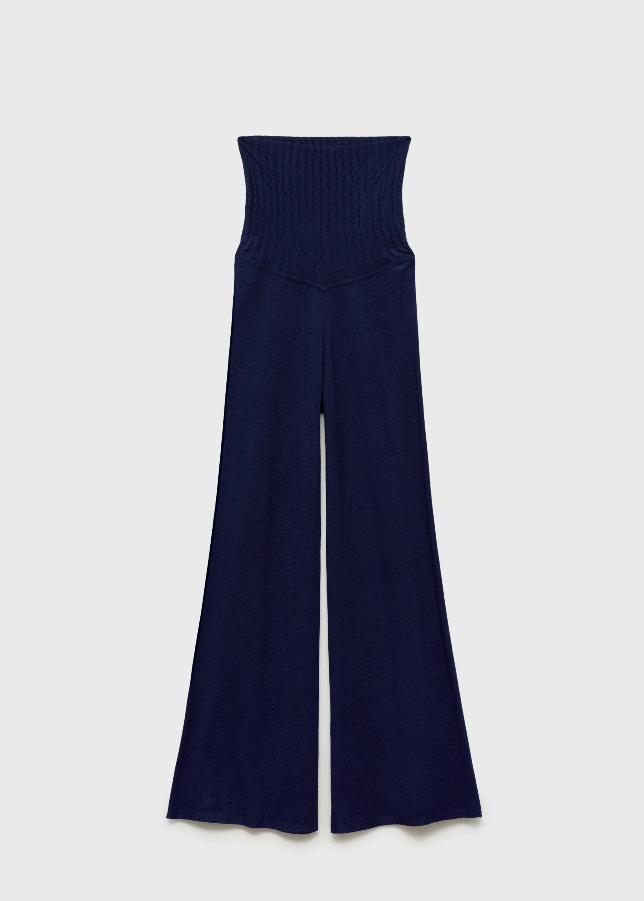 Wide leg knitted maternity trousers - Article without model