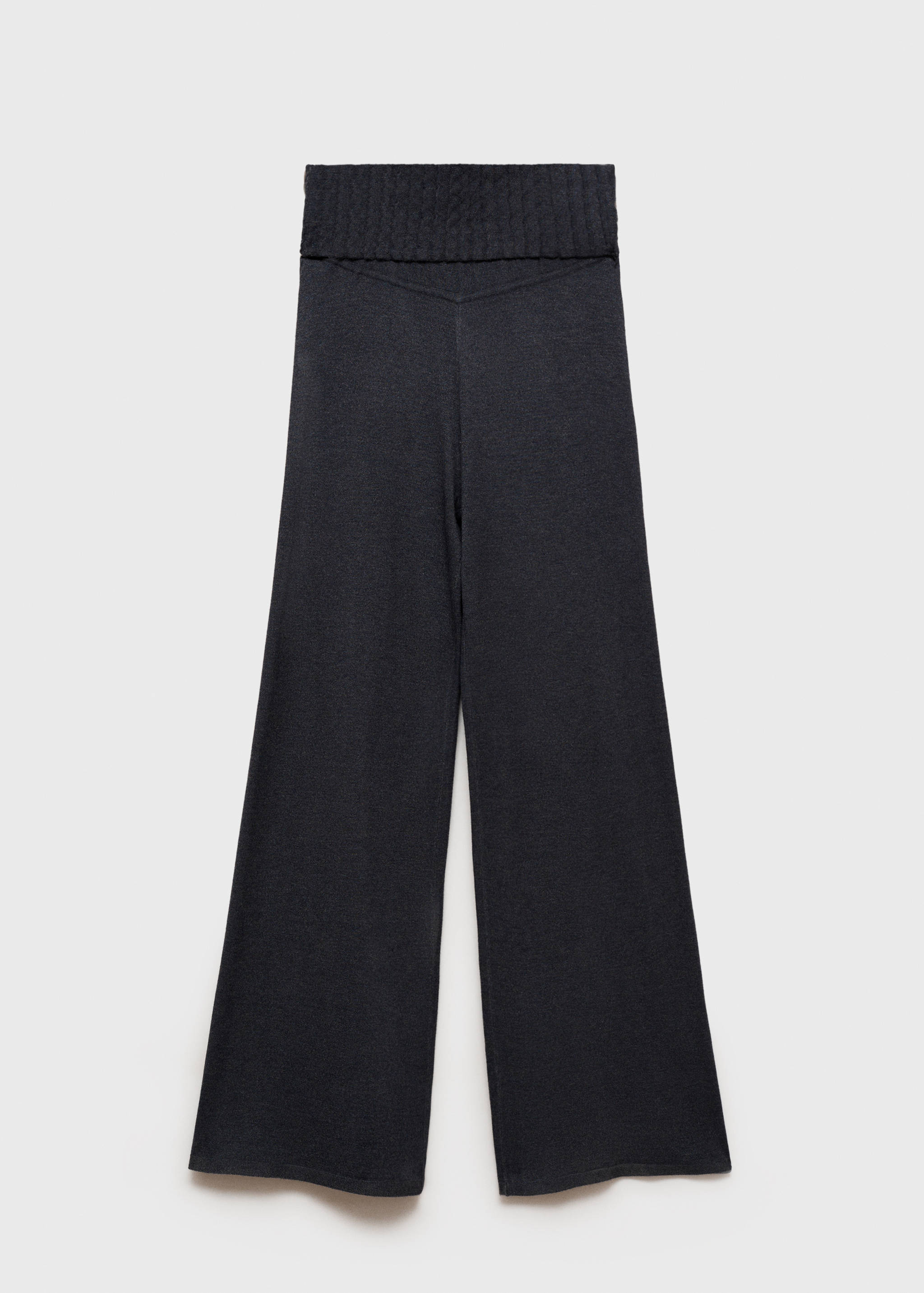 Wide leg knitted maternity trousers - Article without model
