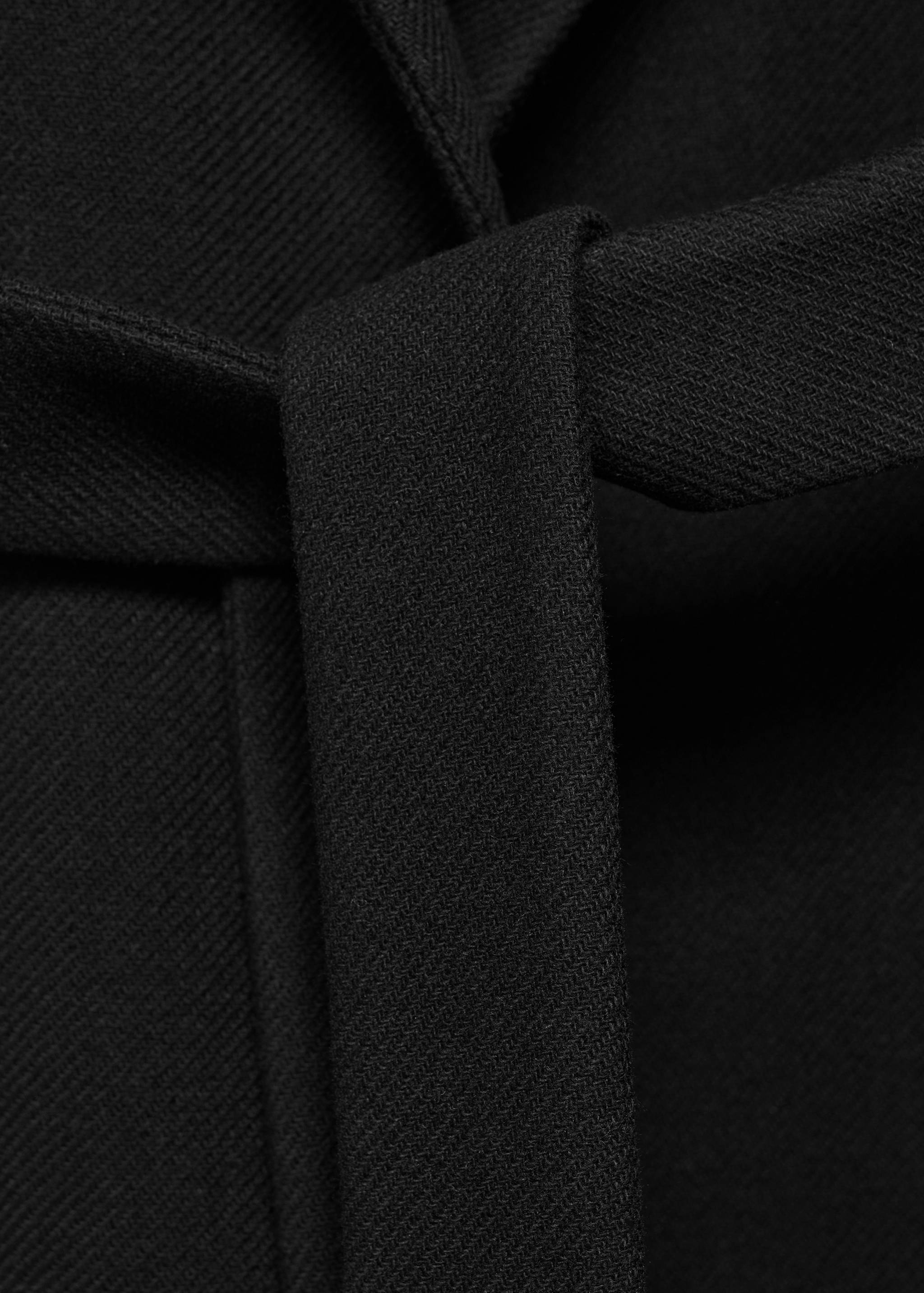 Παλτό μαλλί Manteco με αποσπώμενο γιακά γούνινο - Λεπτομέρεια του προϊόντος 0