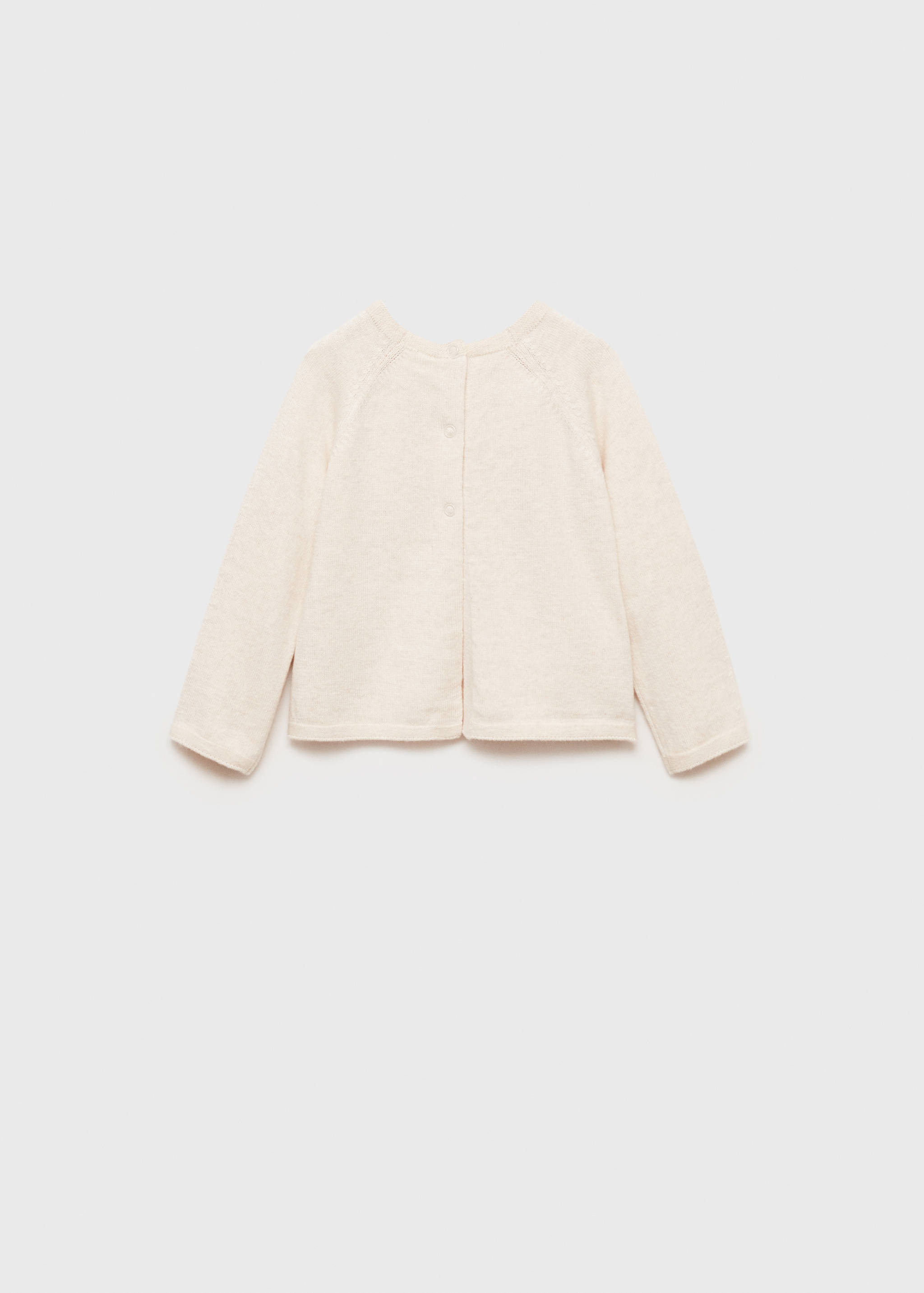 Pull-over maille fine boutons - Verso de l’article