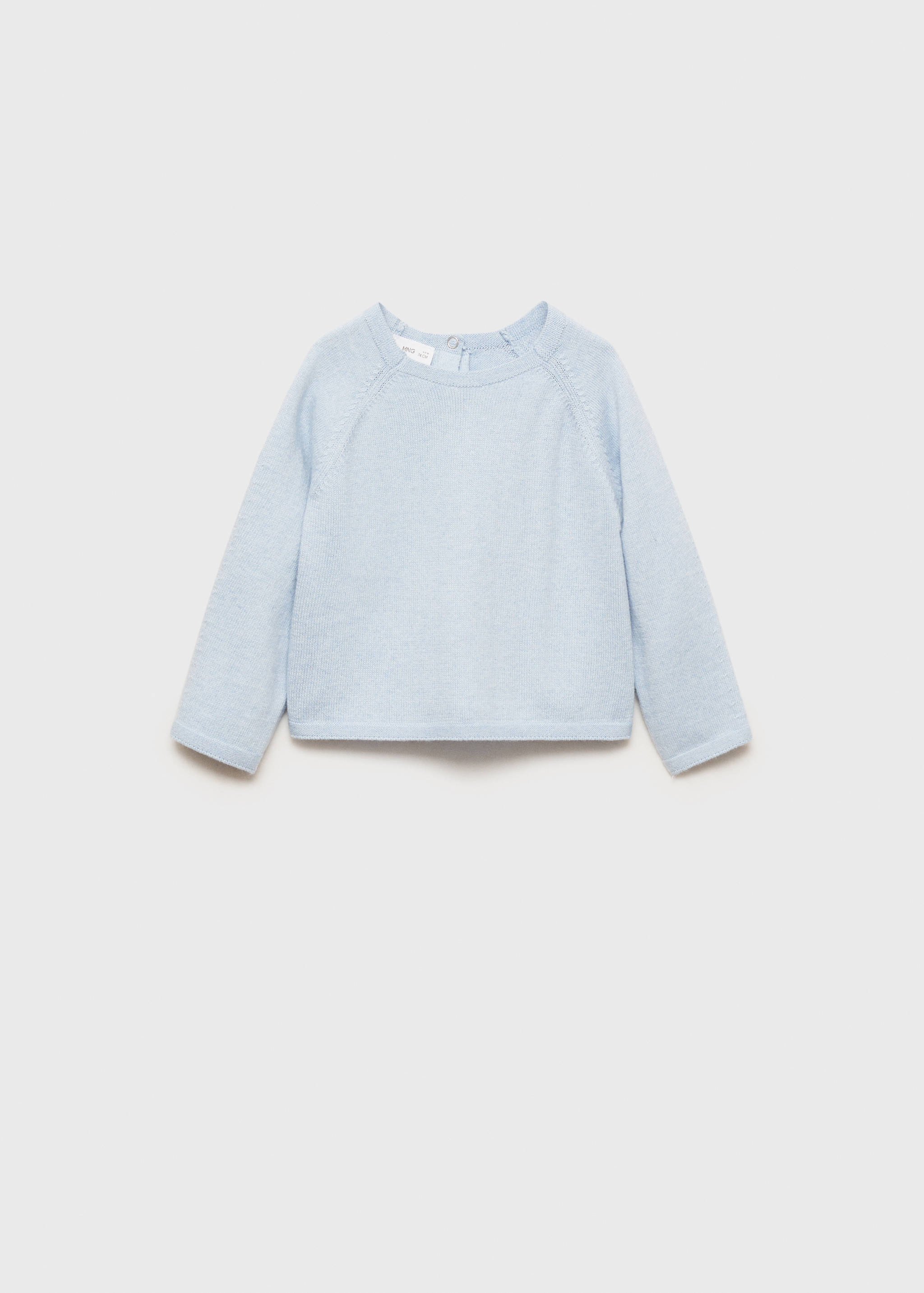 Fine knit sweater with buttons - Article without model