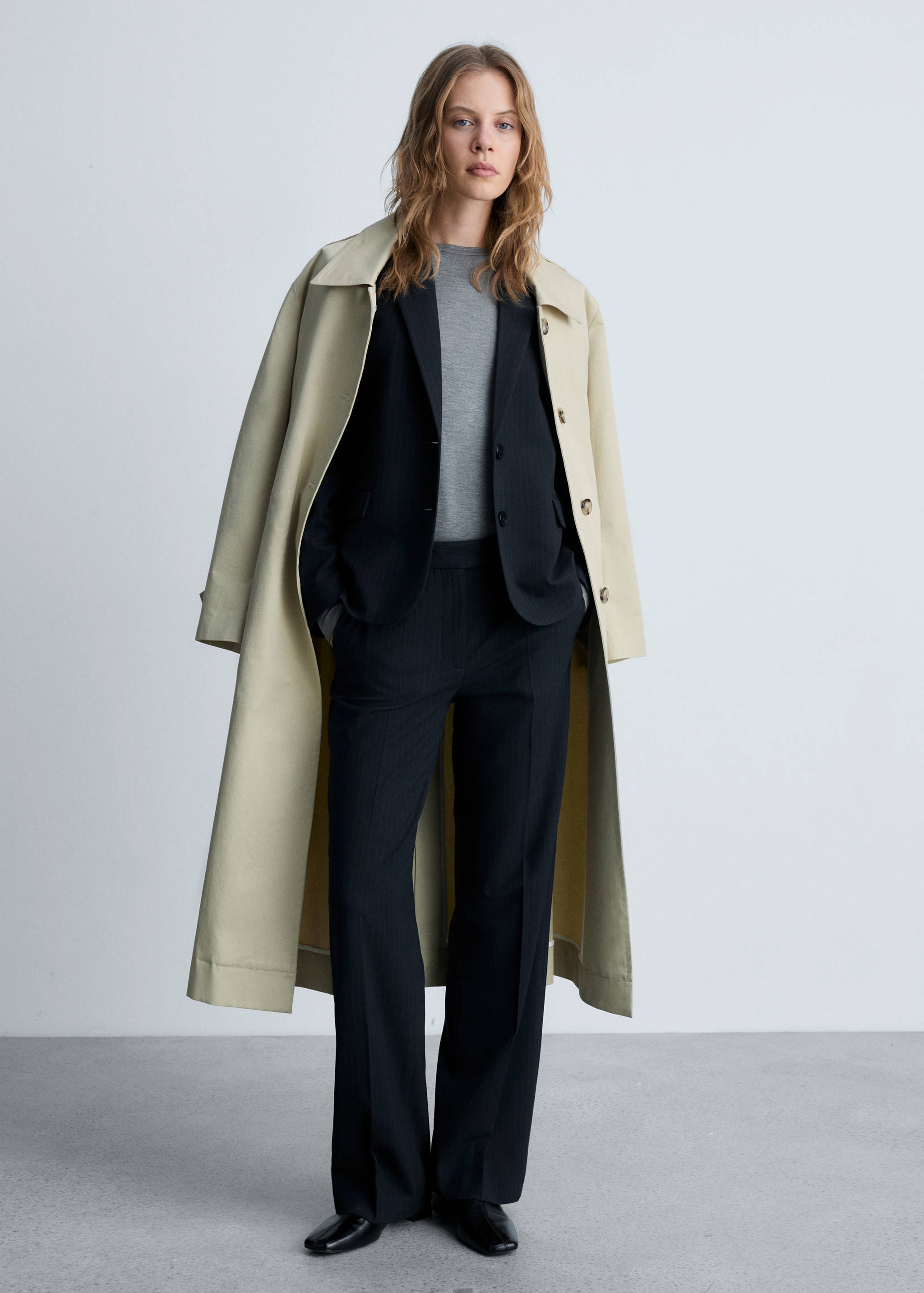 Pantalon de costume fines rayures - Plan général