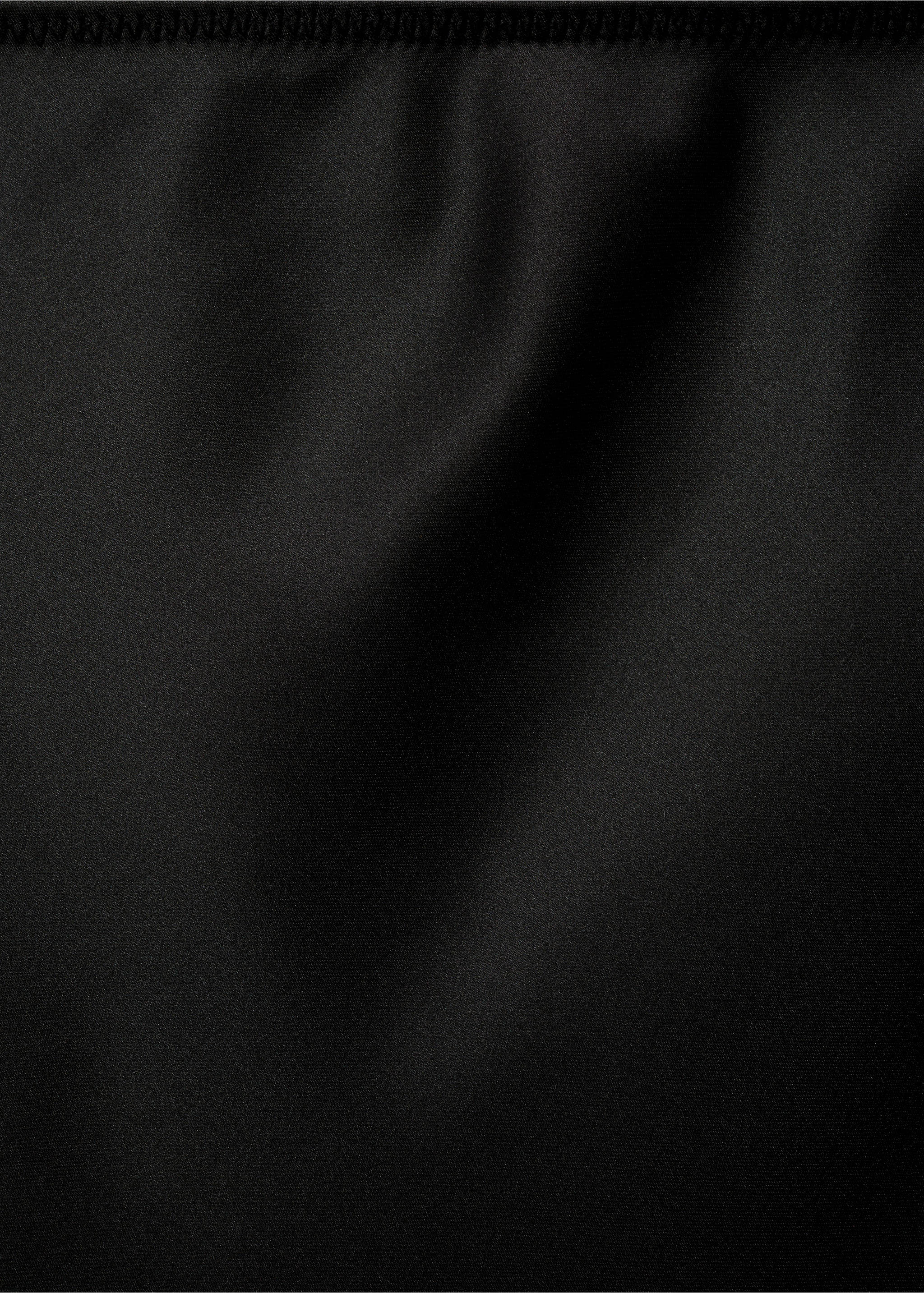 Midi satin skirt - Details of the article 0, Black. Ref: 87070455-00.