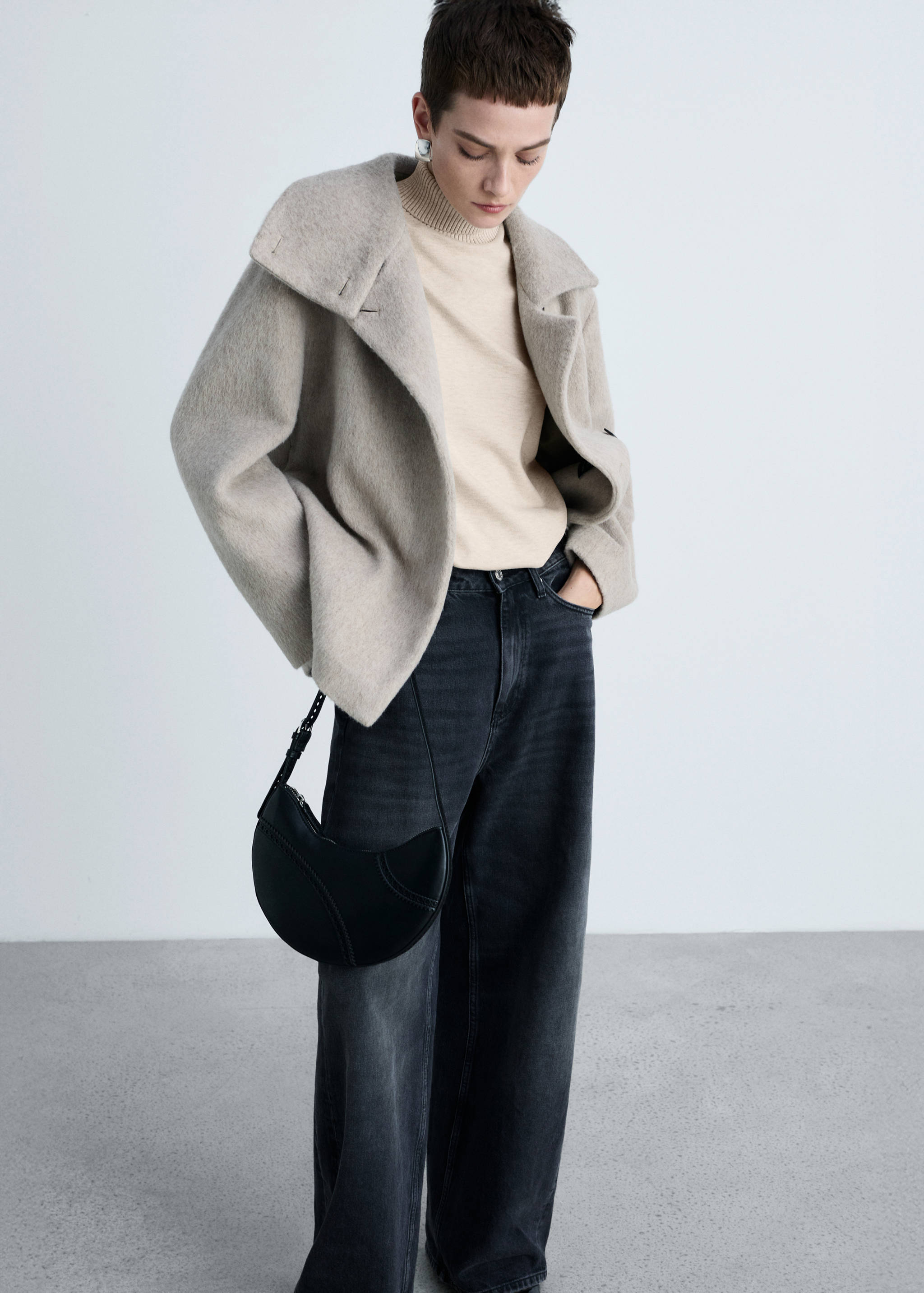 Turtleneck knitted top - Details of the article 2