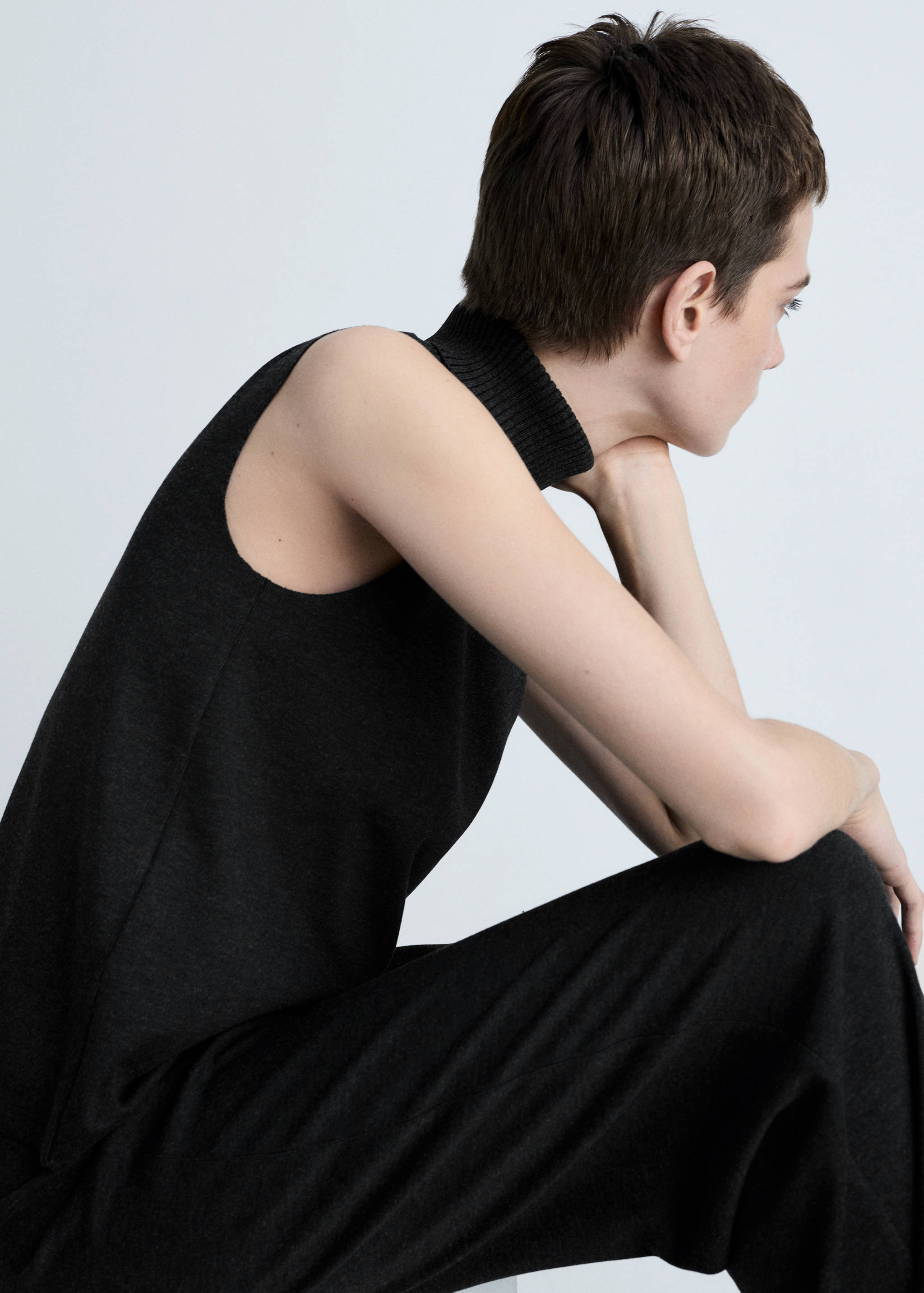 Turtleneck knitted top - Medium plane